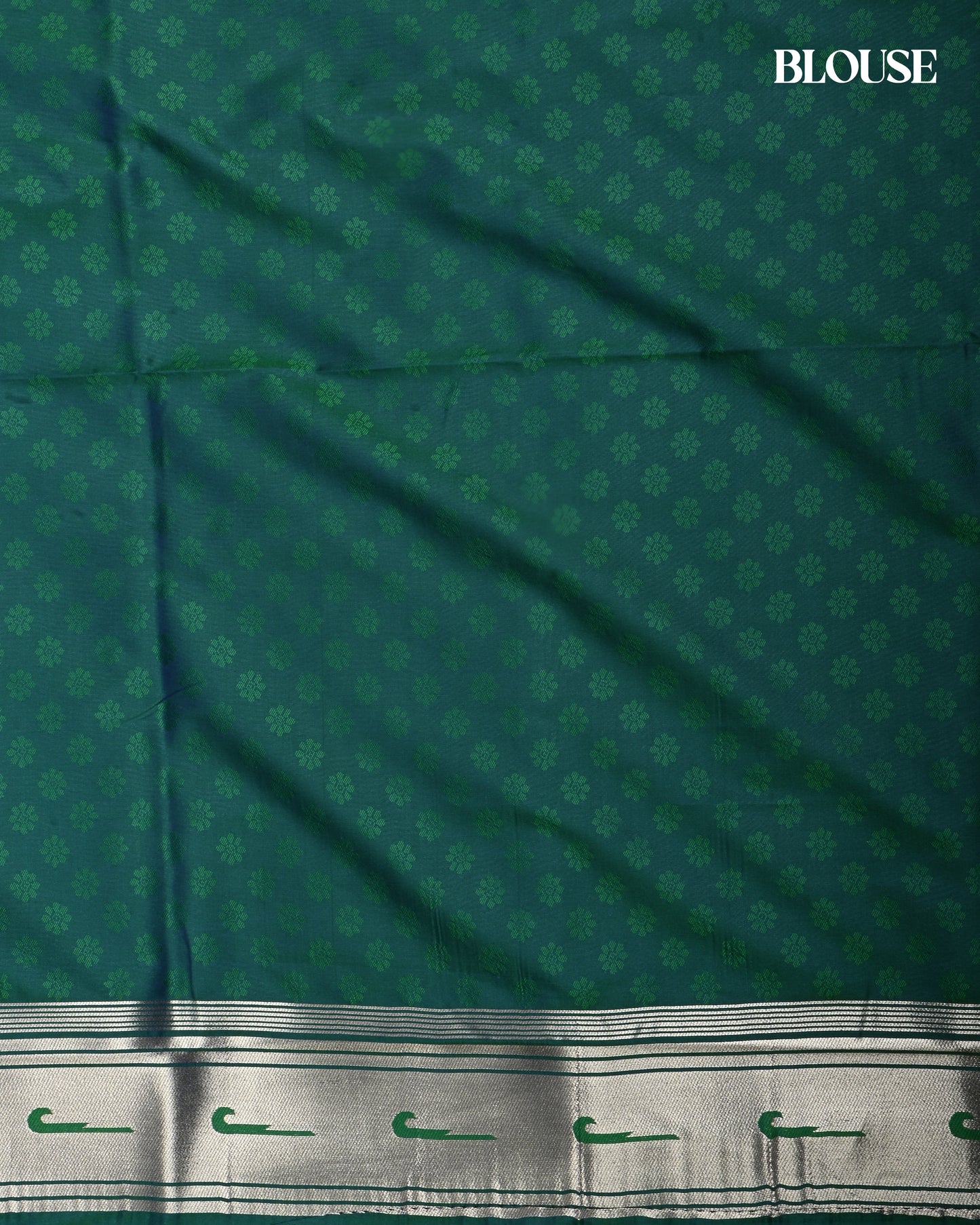 Ferozi Color Silk Saree