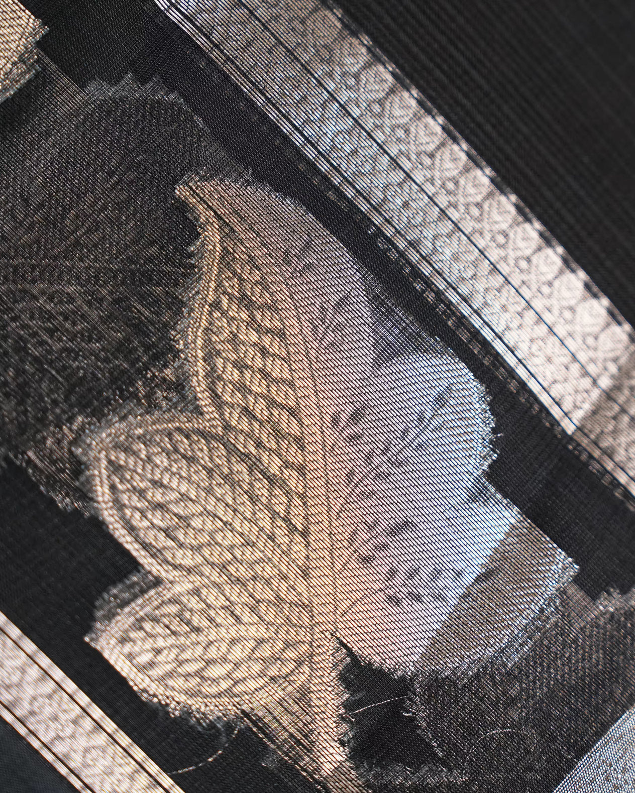 Black Color Silk Kota Saree