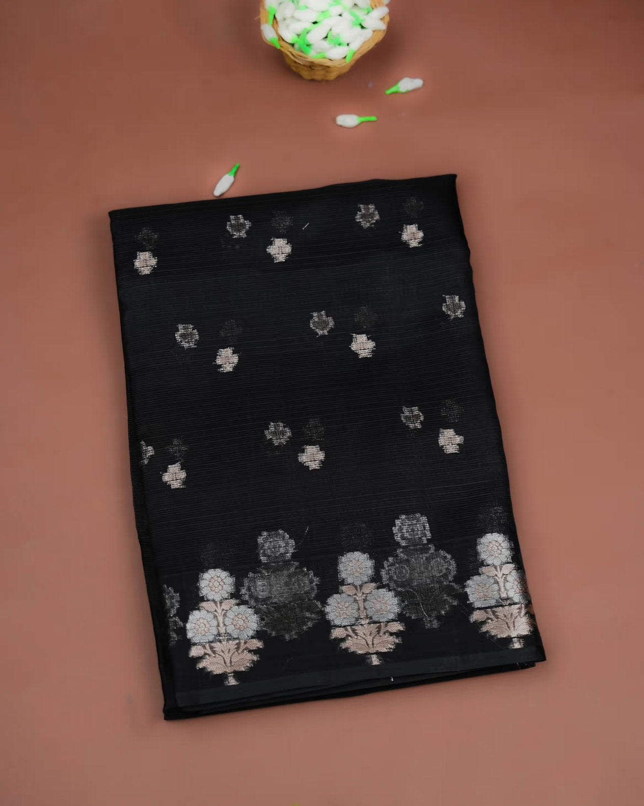 Black Color Silk Kota Saree