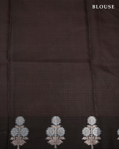 Black Color Silk Kota Saree