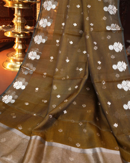 Earthy Color Silk Kota Saree