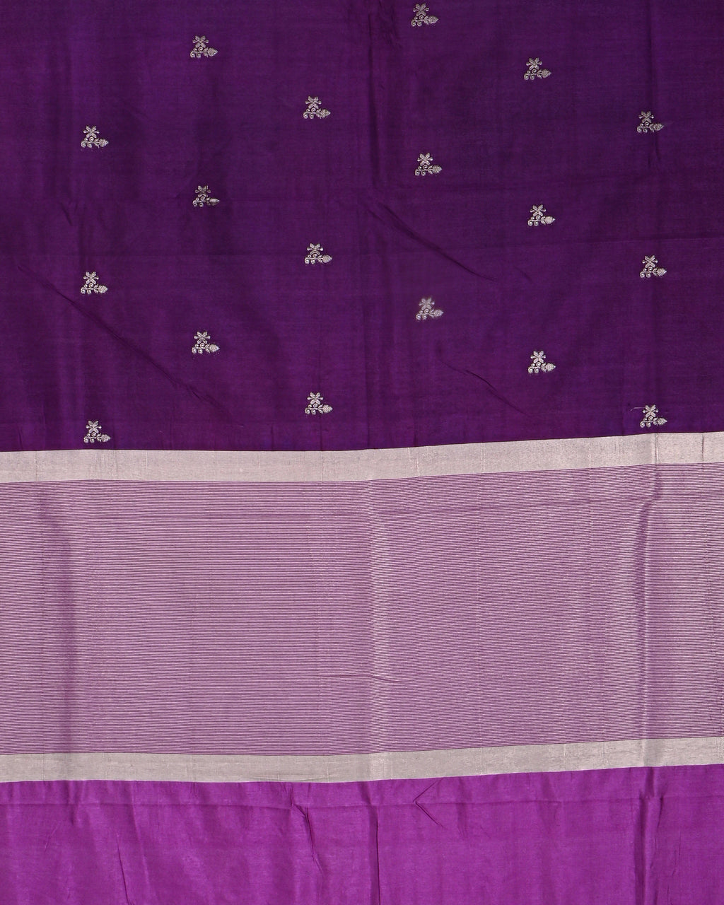 Purple color Silk Saree