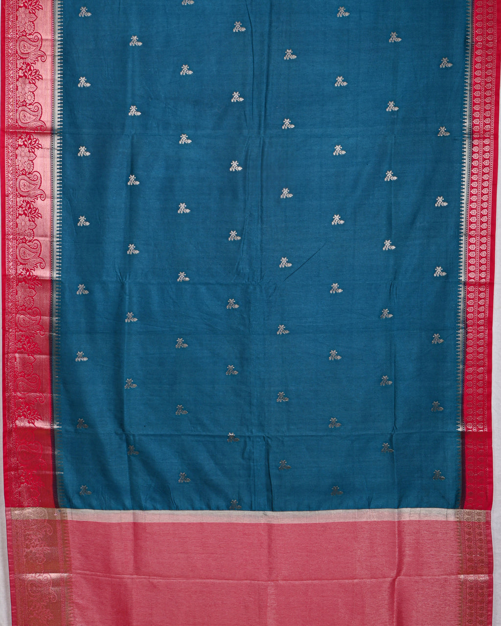 Navy Blue color Silk Saree