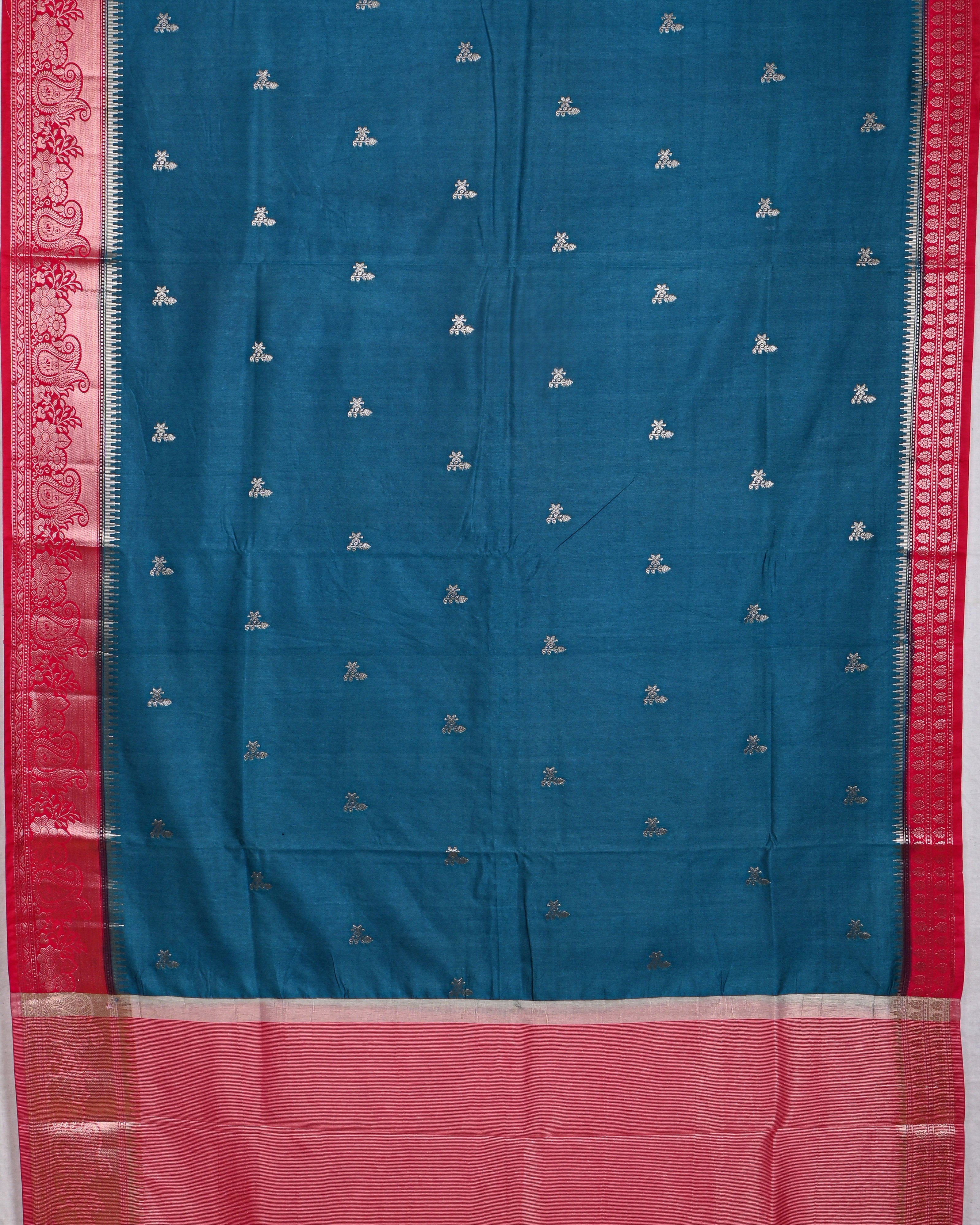 Navy Blue color Silk Saree