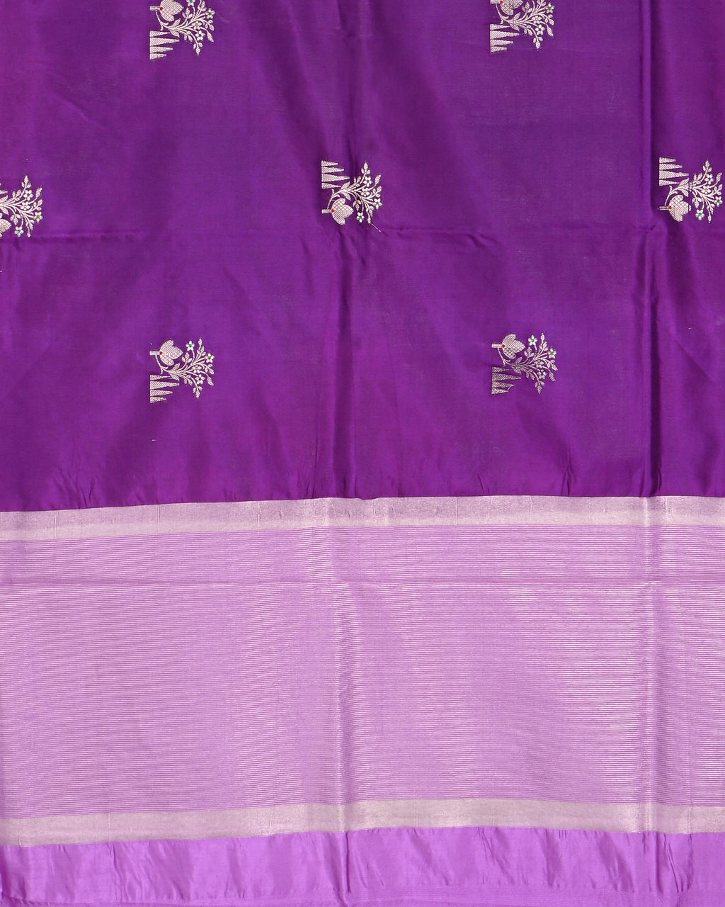 Purple color Silk Saree