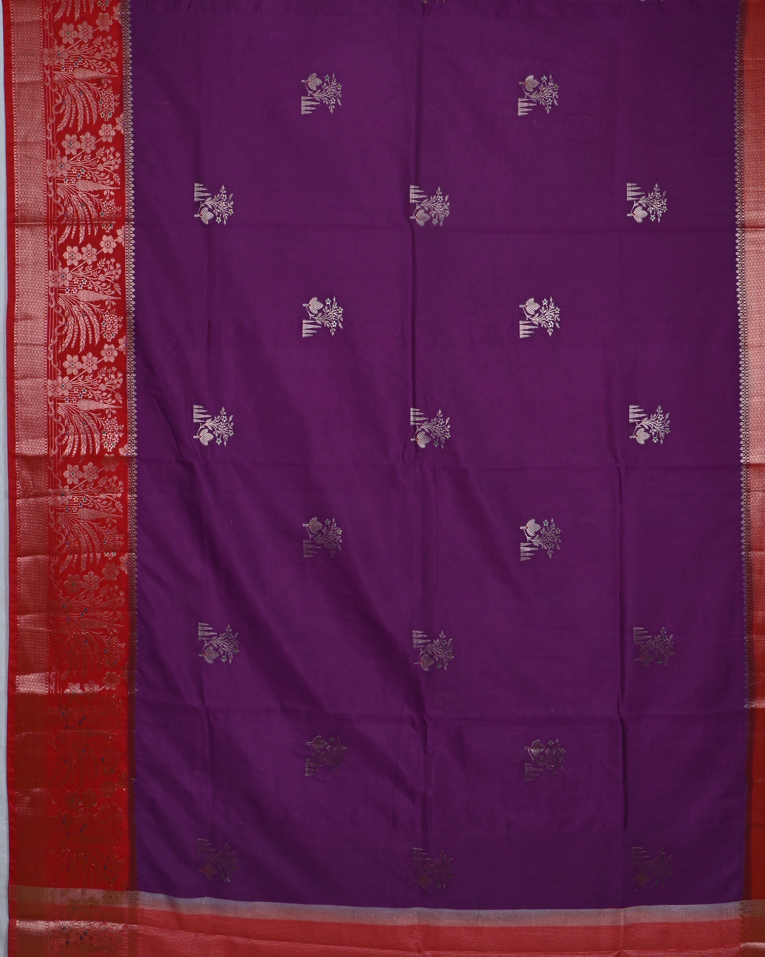 Purple color Silk Saree