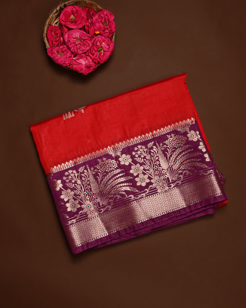 Red color Silk Saree