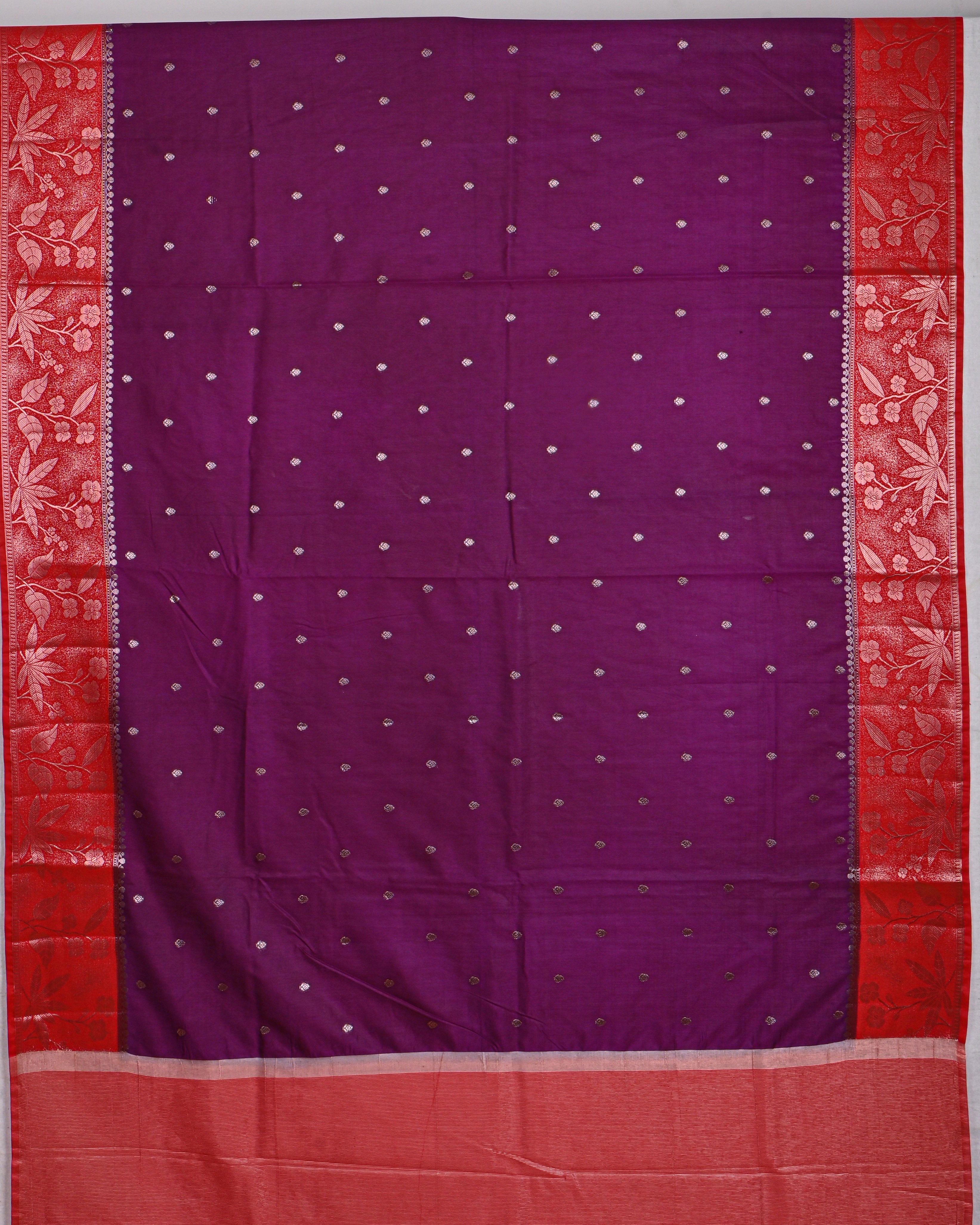 Purple color Silk Saree