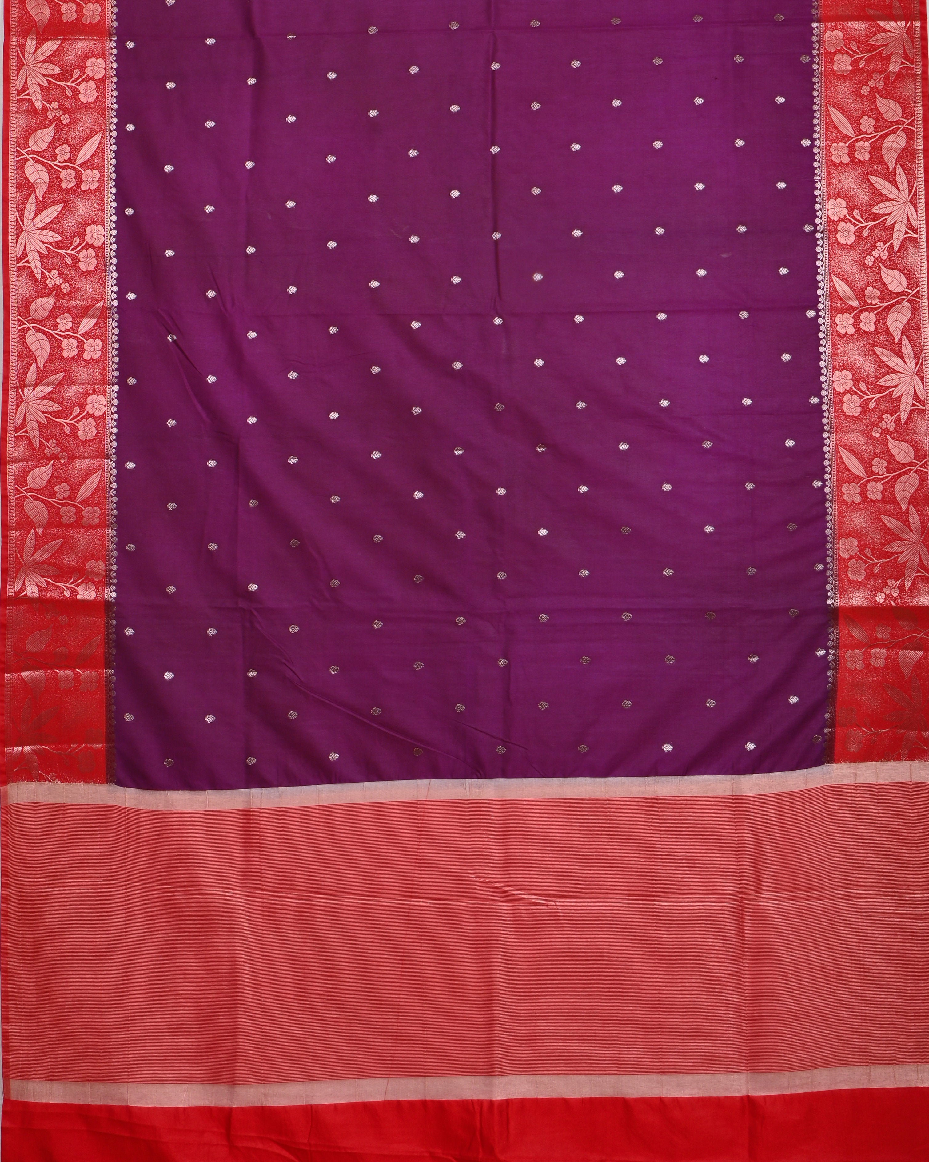 Purple color Silk Saree