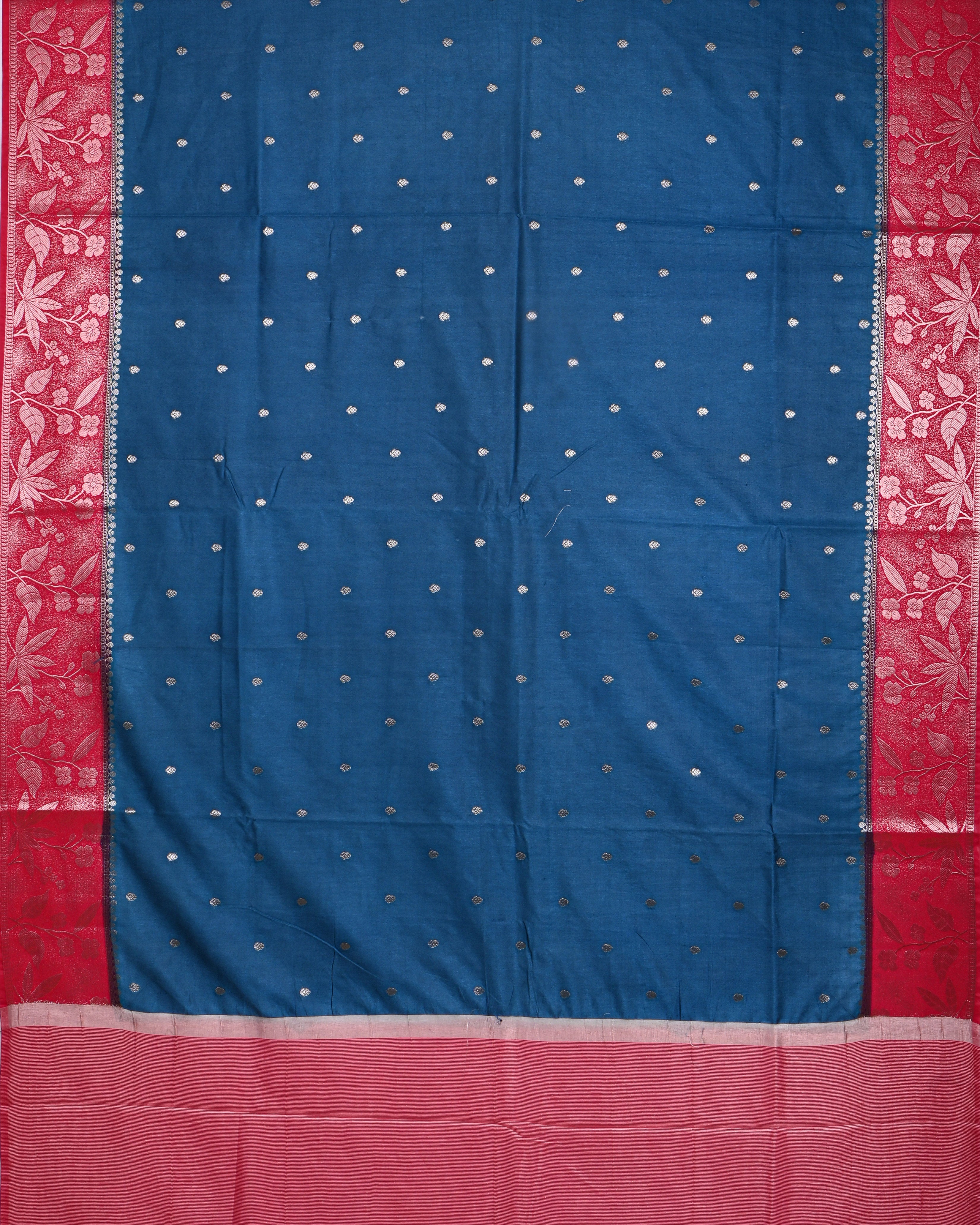 Navy Blue color Silk Saree