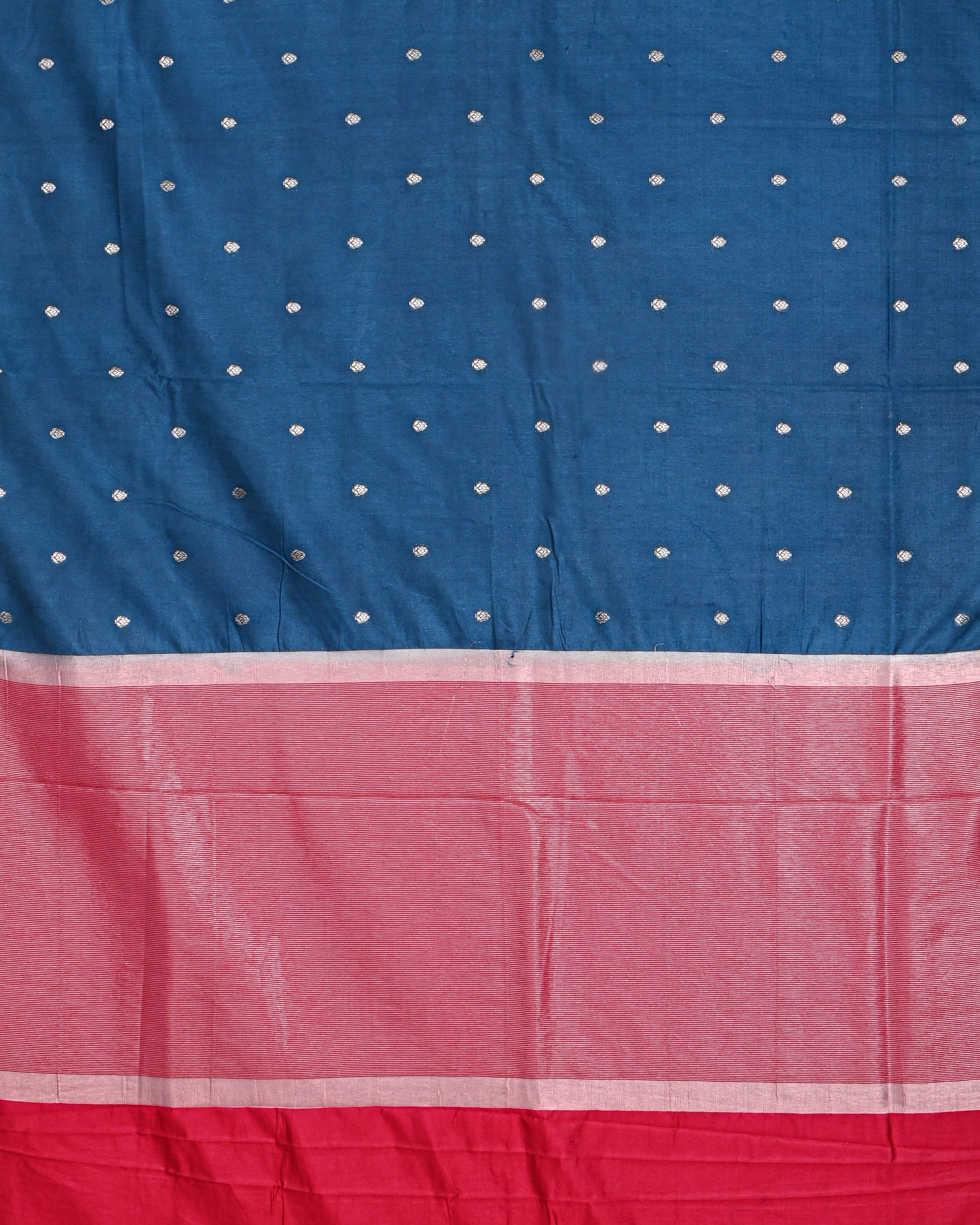 Navy Blue color Silk Saree