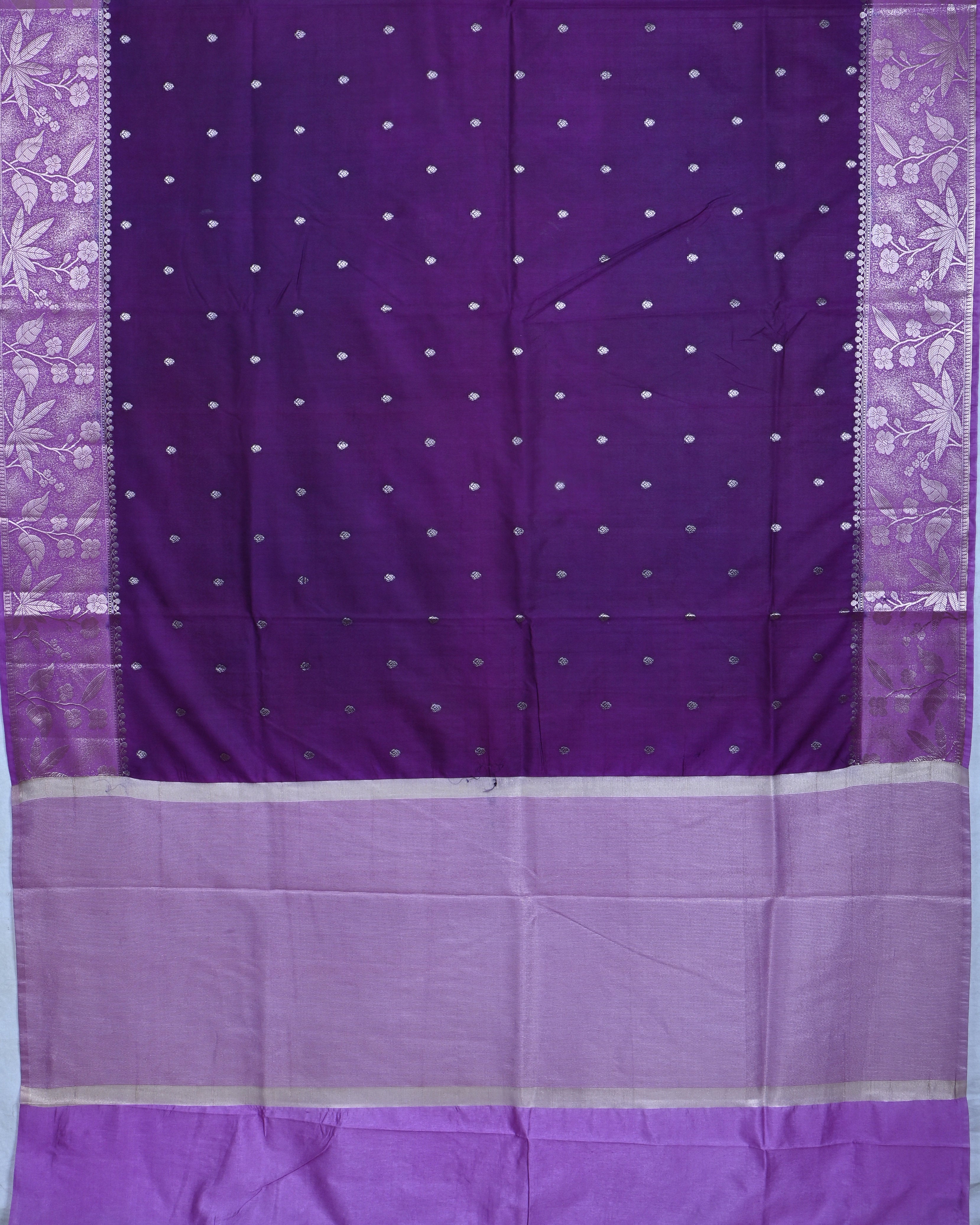 Purple color Silk Saree