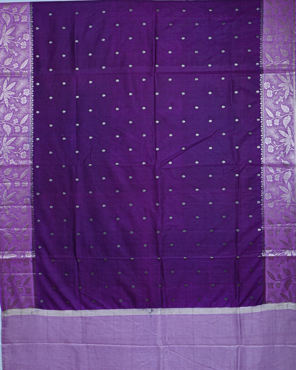 Purple color Silk Saree