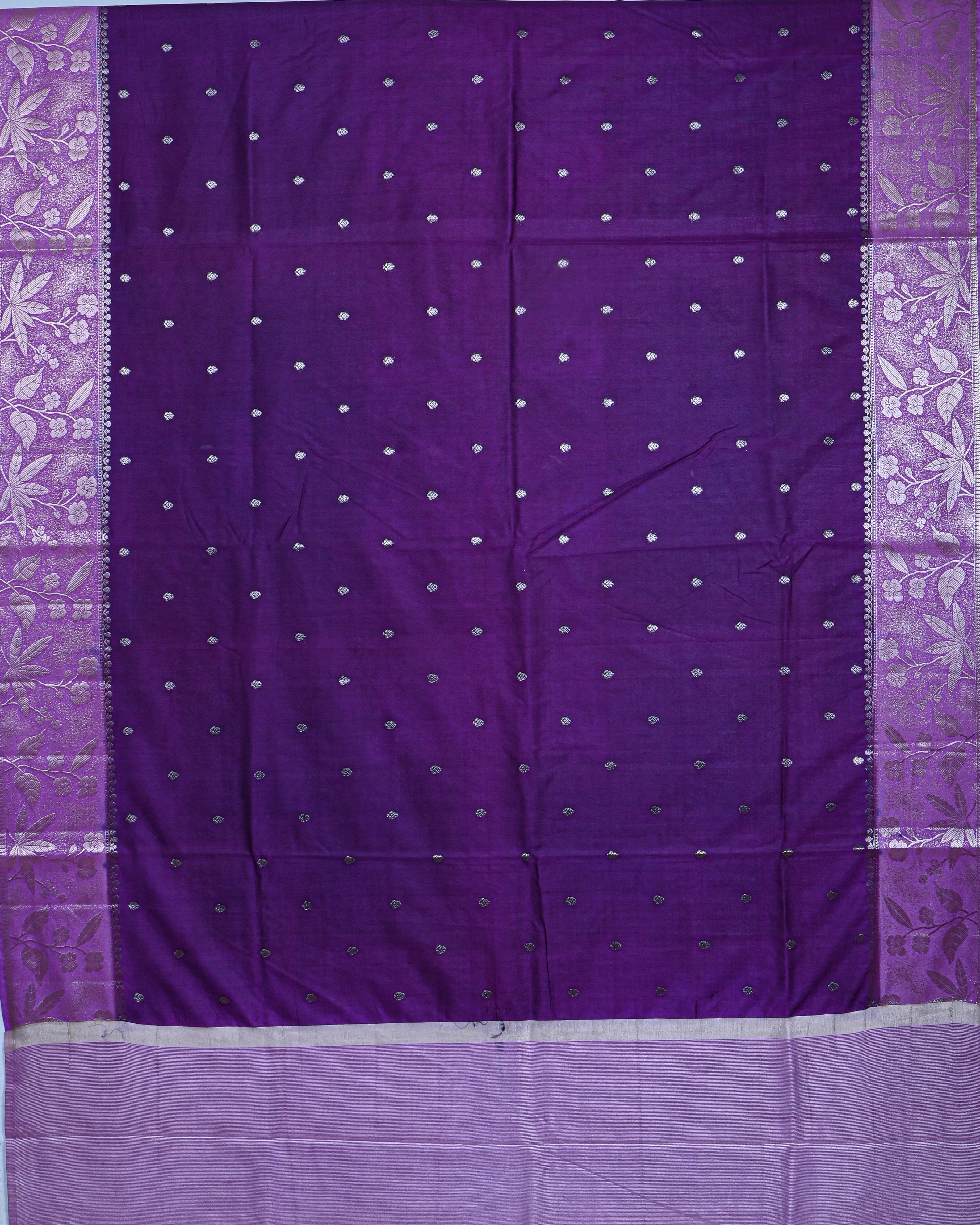 Purple color Silk Saree