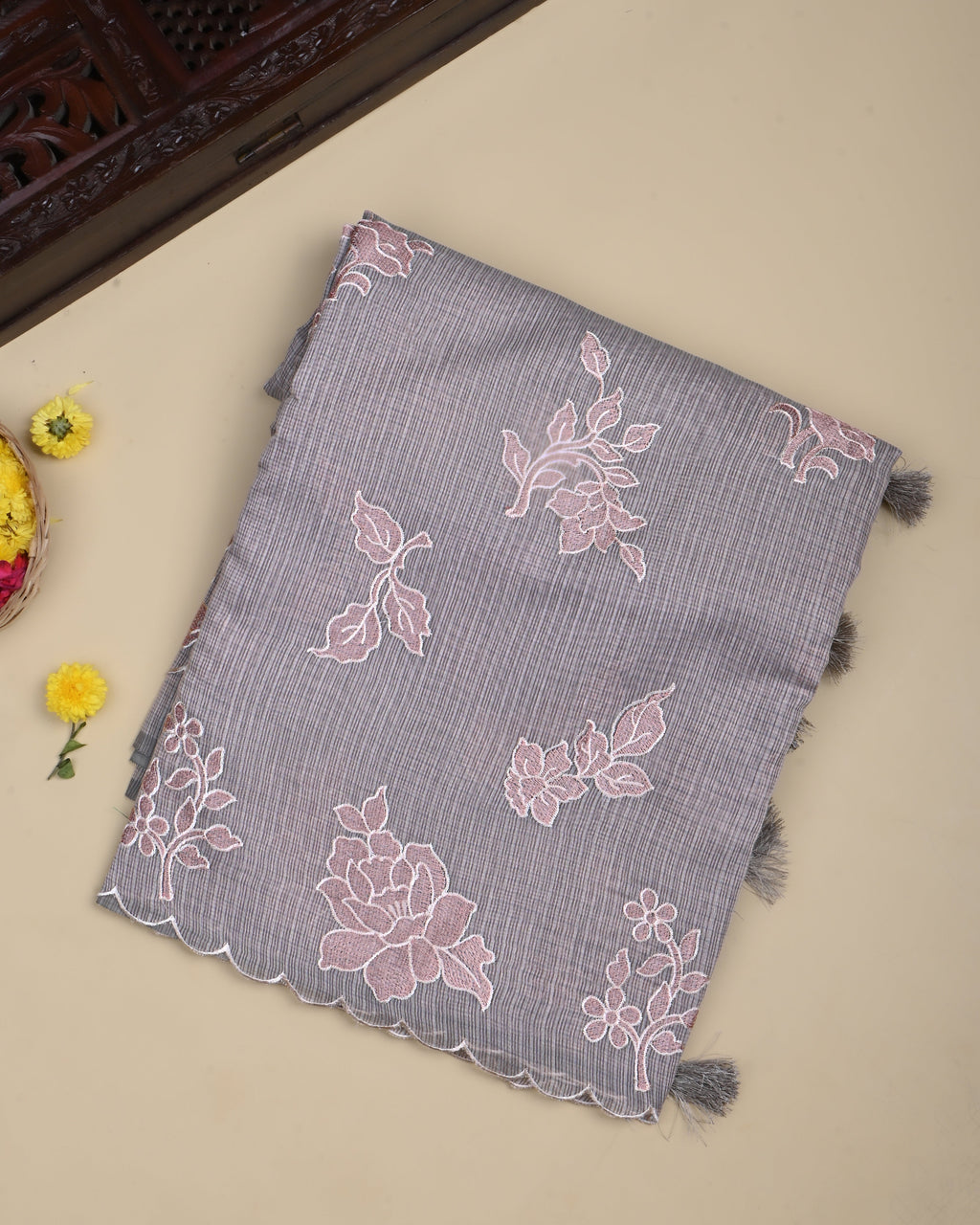 Pastel Color Silk Kota Saree