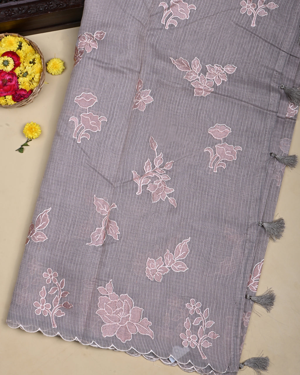 Pastel Color Silk Kota Saree