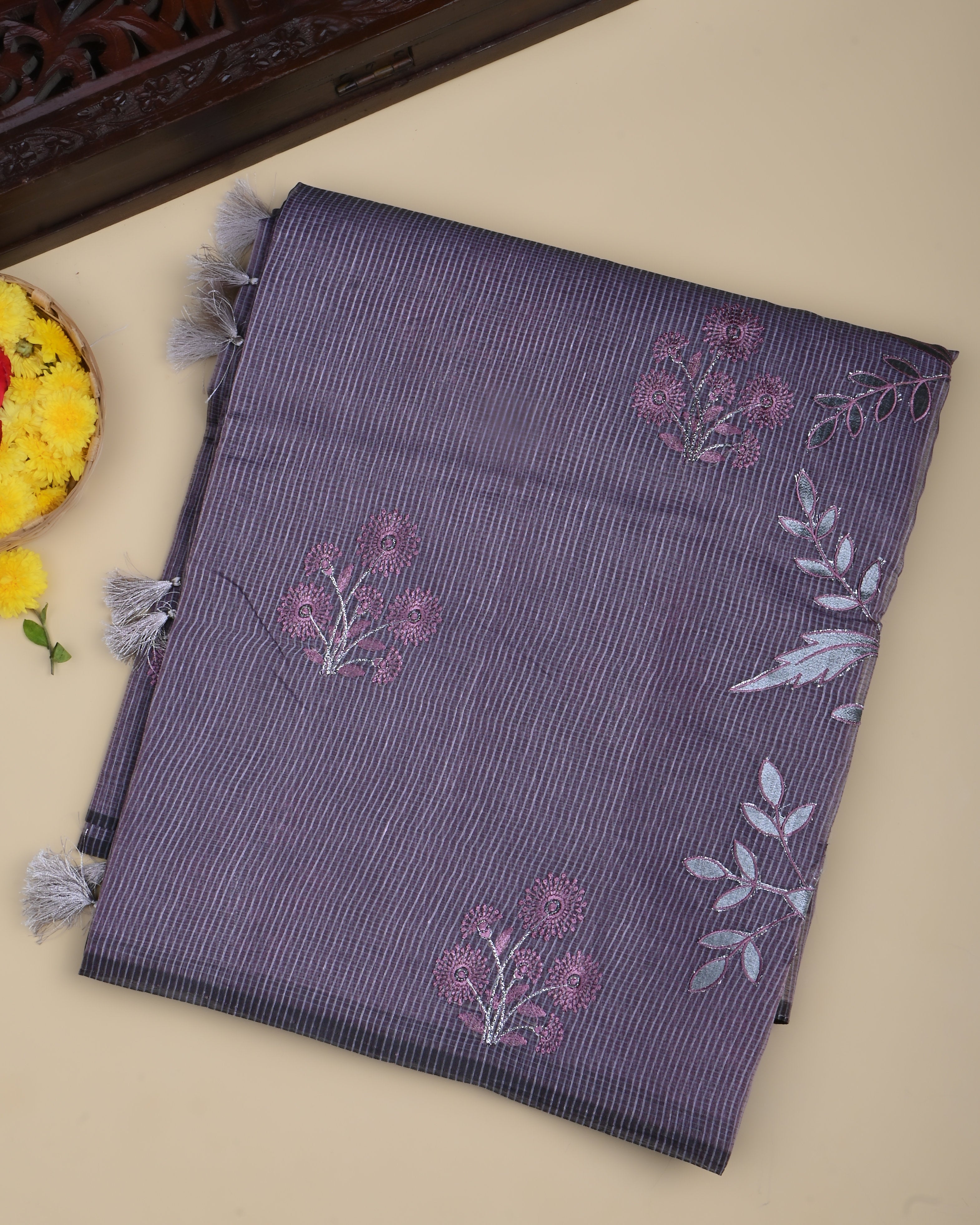 Purple Color Silk Kota Saree