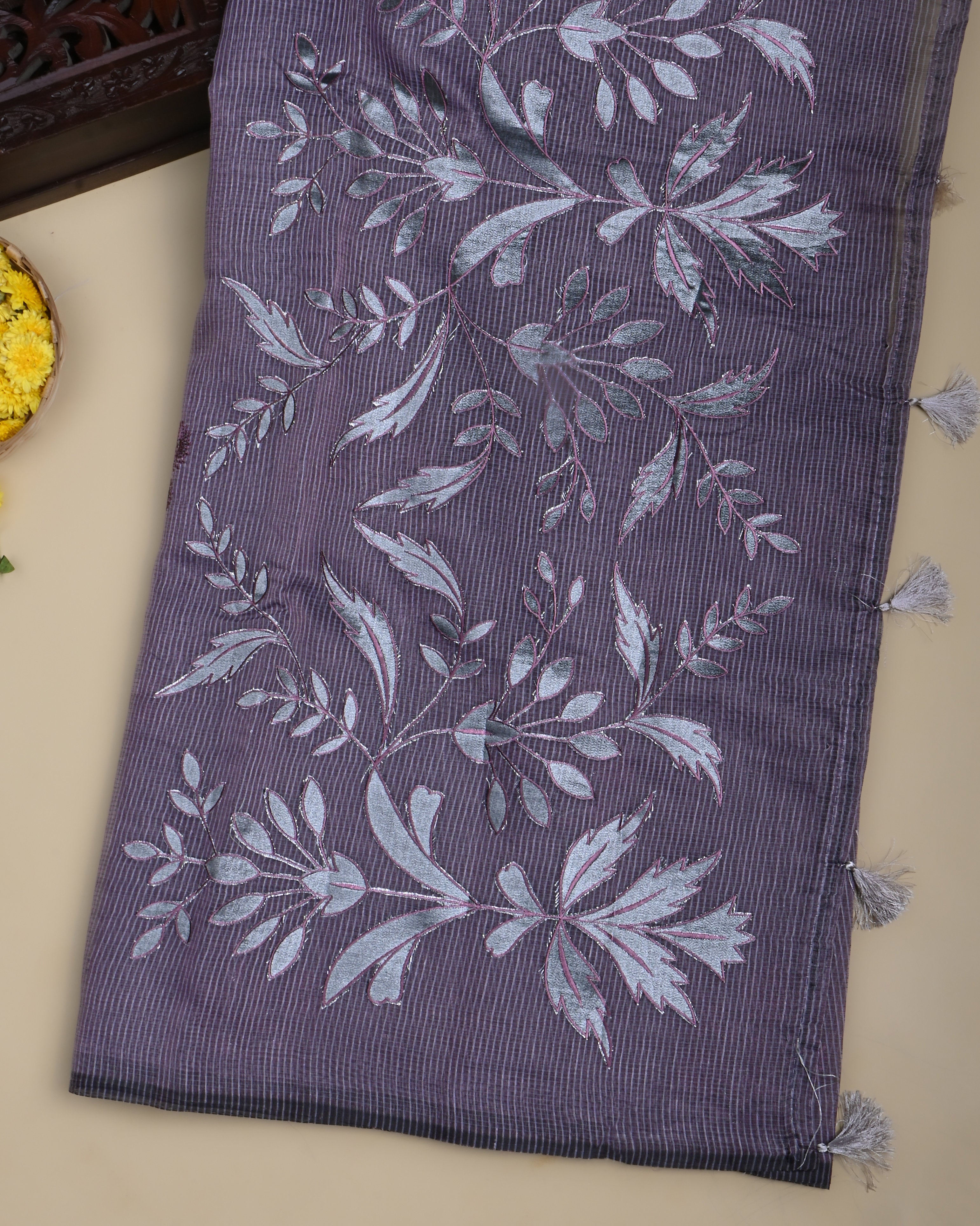 Purple Color Silk Kota Saree