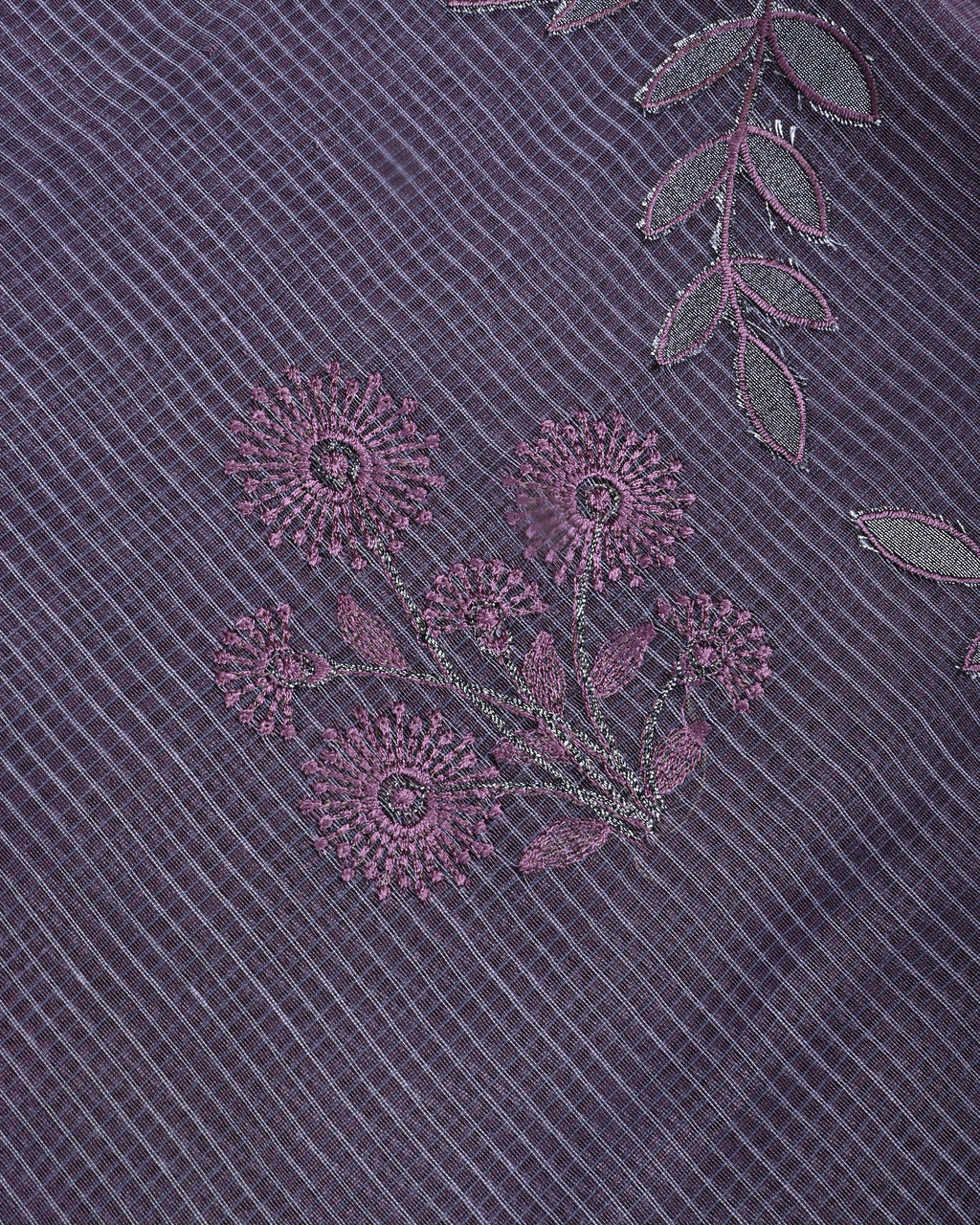 Purple Color Silk Kota Saree
