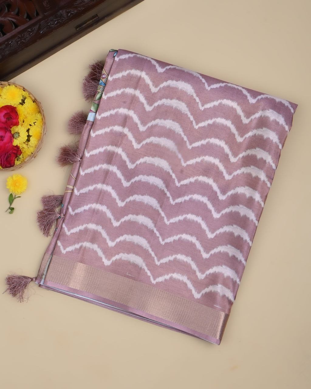 Pink Color Tissue Saree