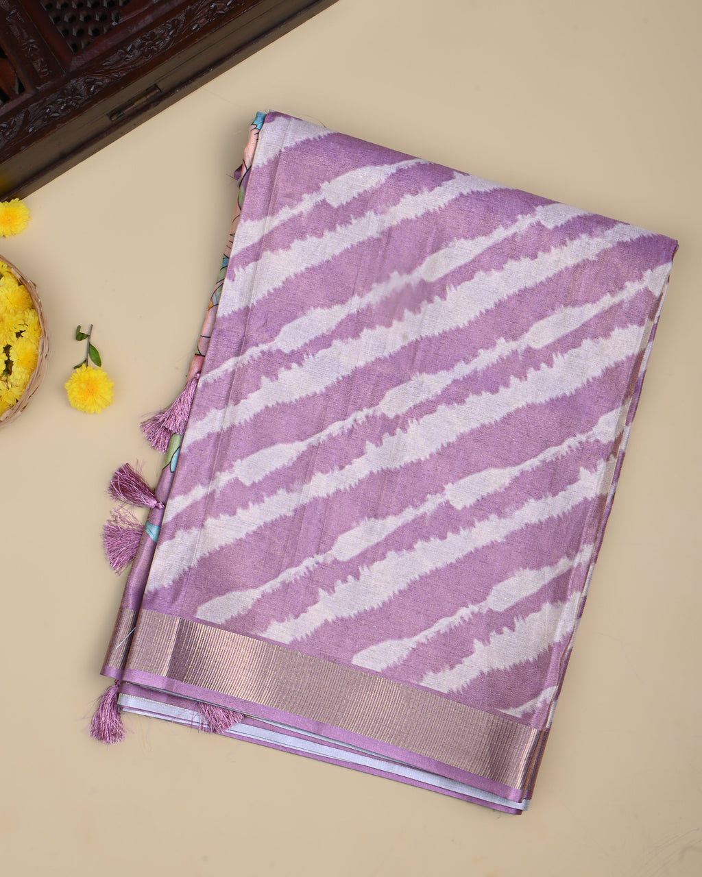 Pink Color Tissue Saree