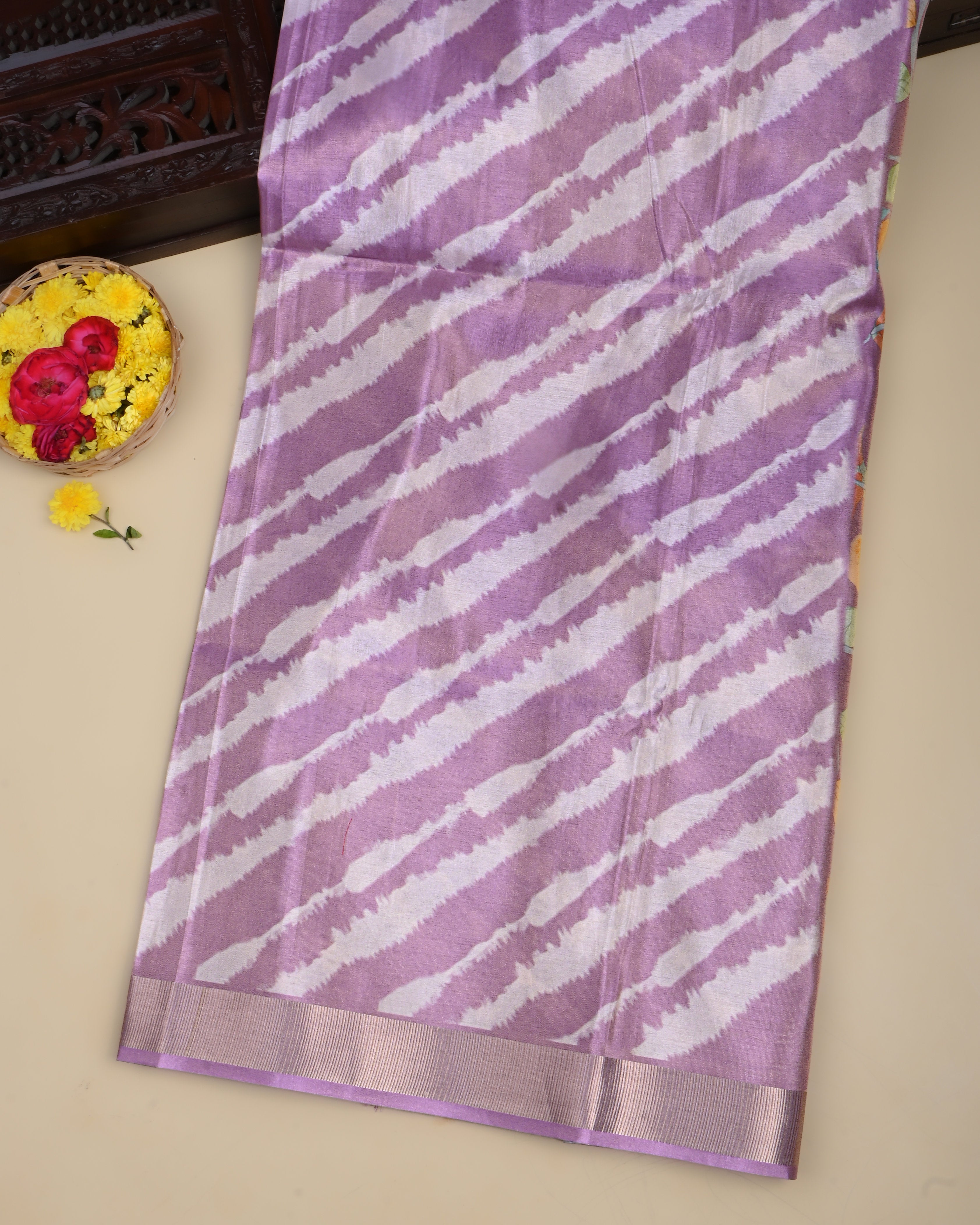 Pink Color Tissue Saree
