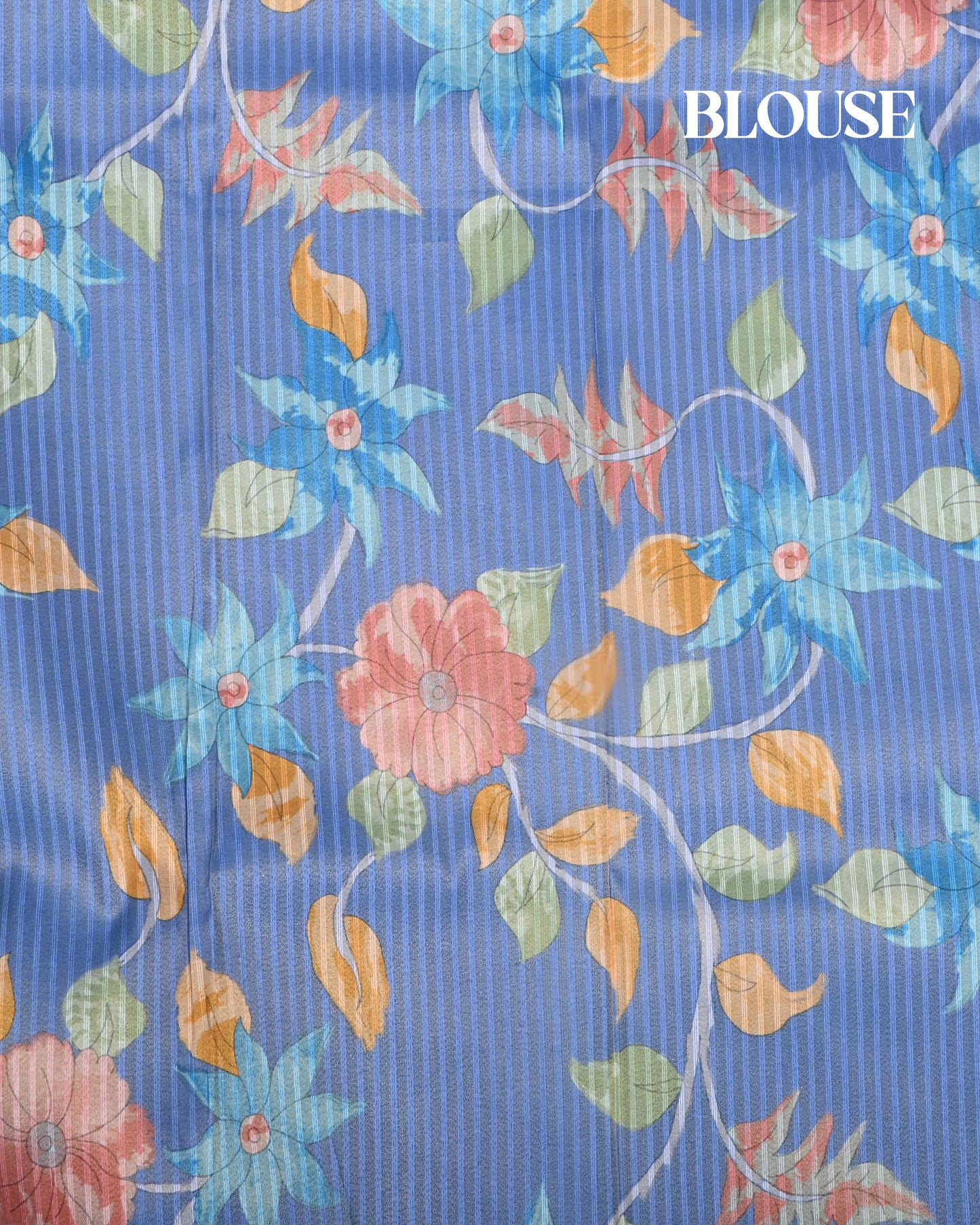 Ferozi Color Tissue Saree