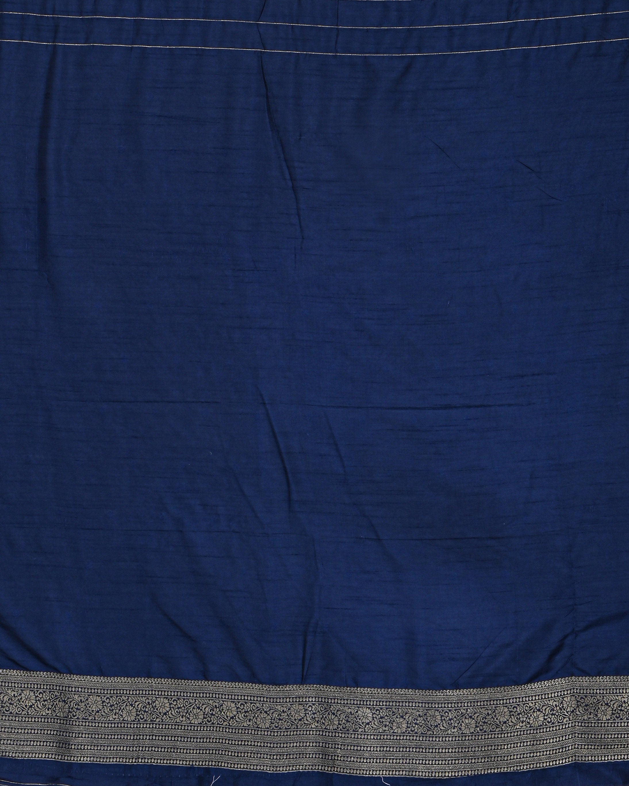 Navy Blue color Silk Saree