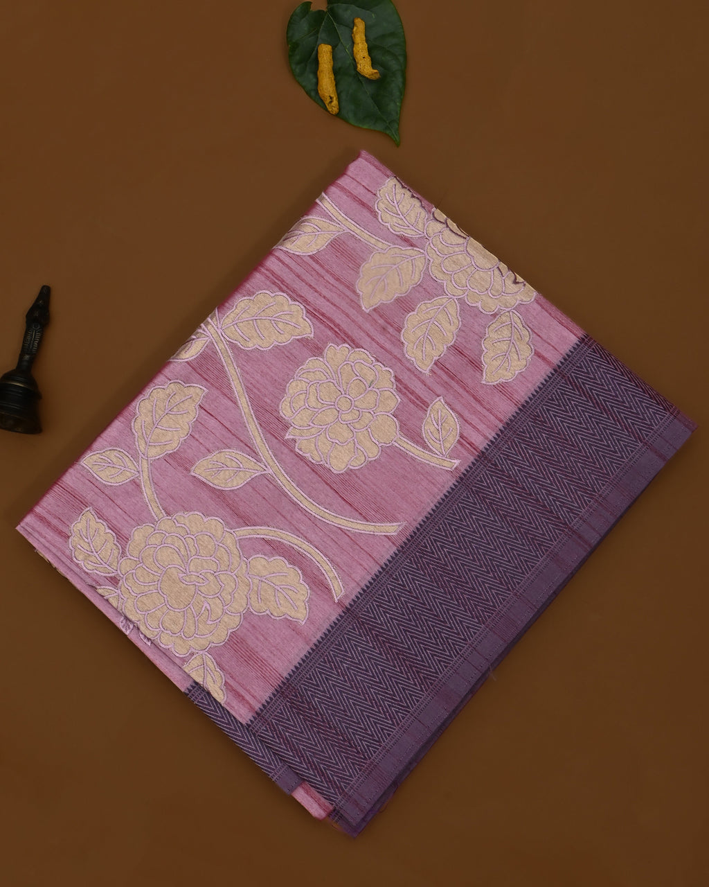 Pink color Silk Saree