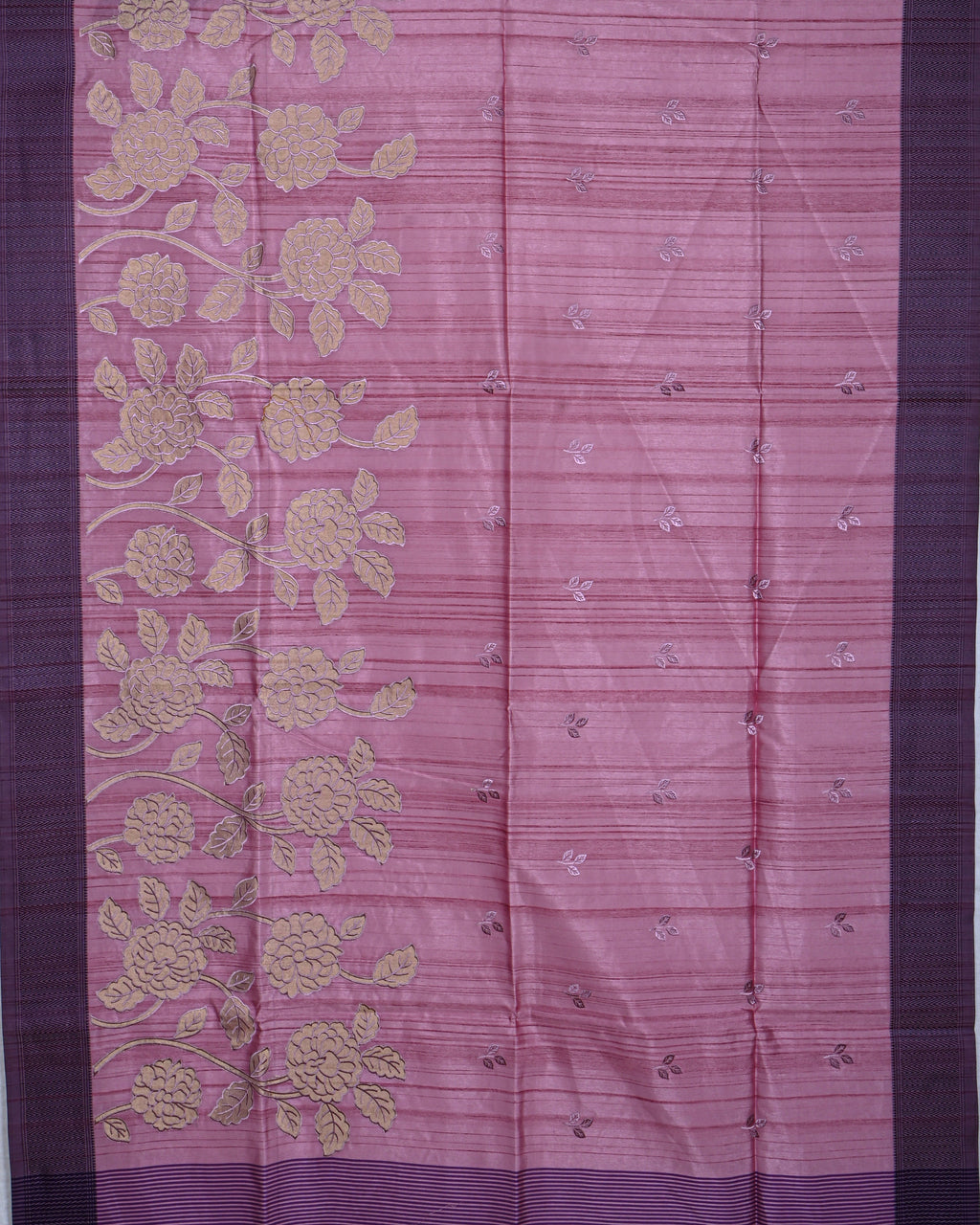 Pink color Silk Saree