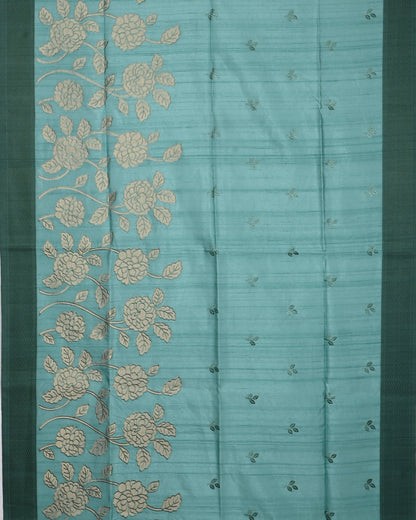 Blue color Silk Saree