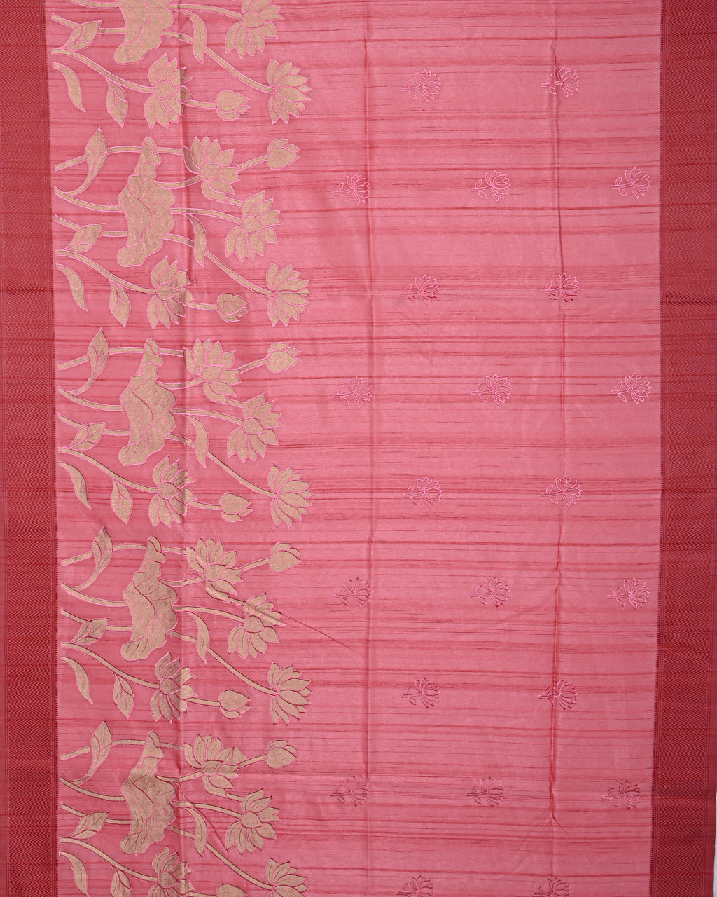 Pink color Silk Saree