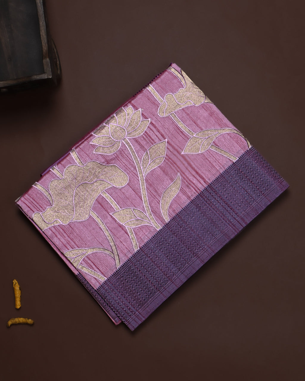 Pink color Silk Saree