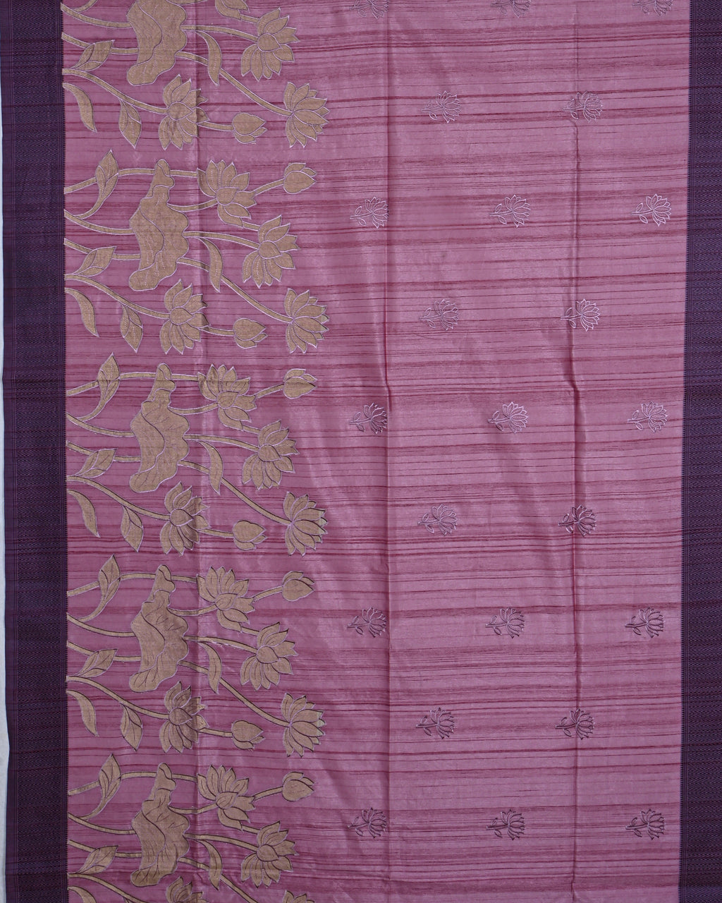 Pink color Silk Saree