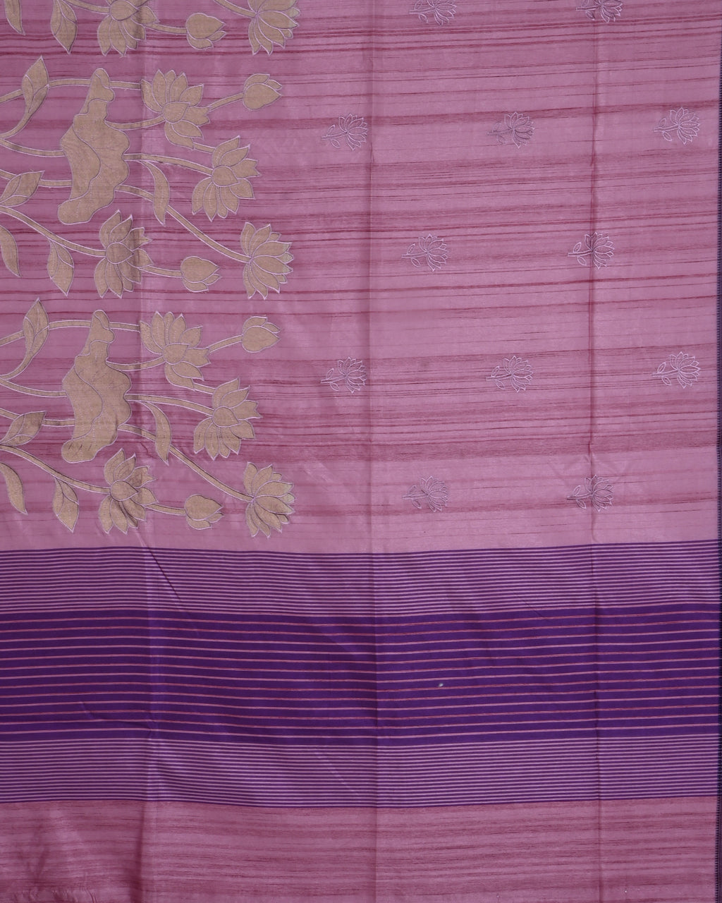 Pink color Silk Saree