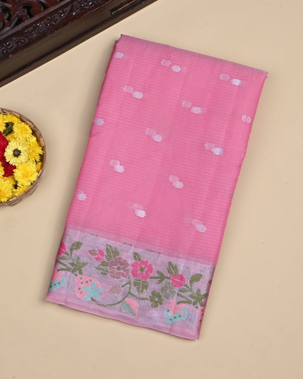 Pink Color Kota Saree