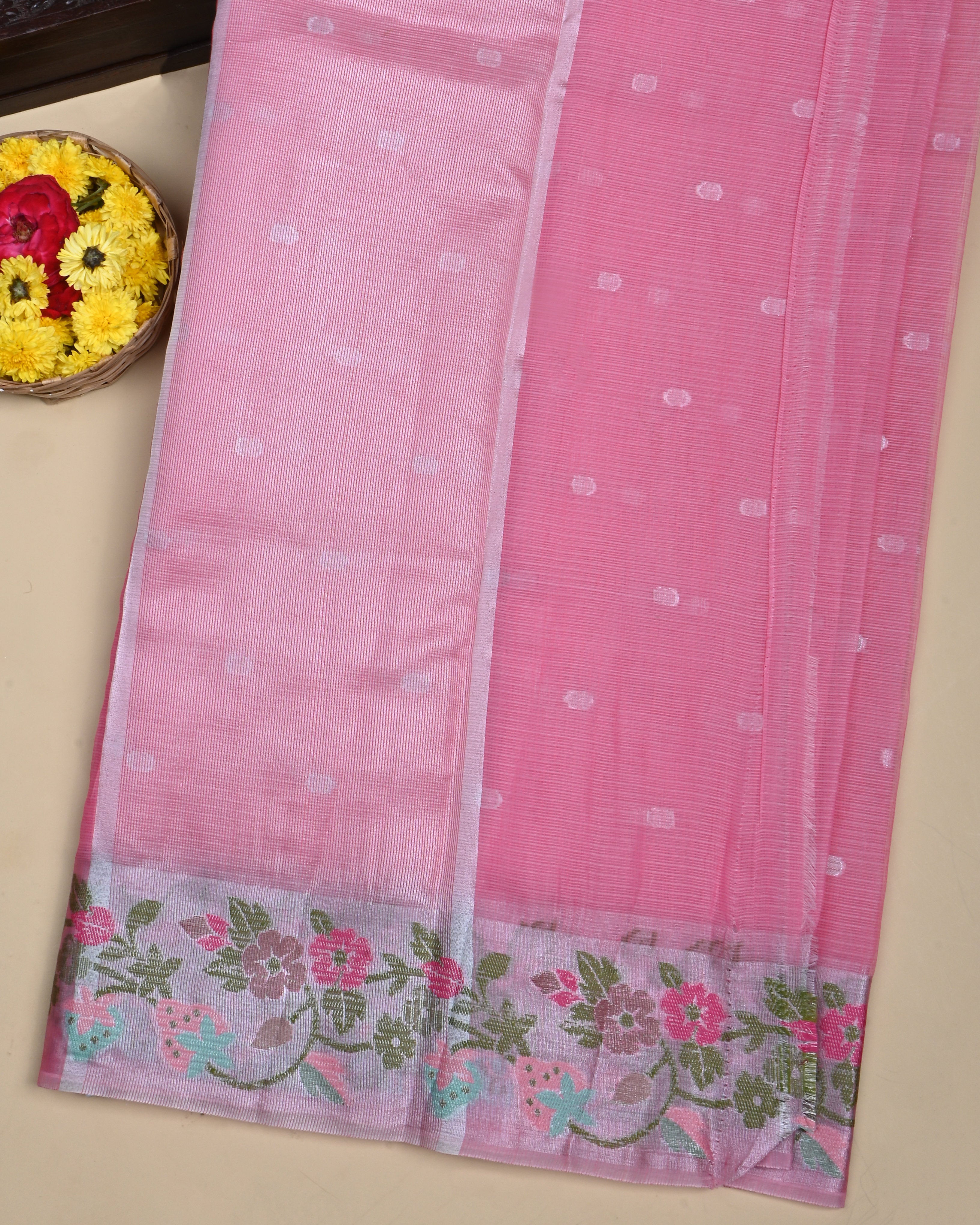 Pink Color Kota Saree