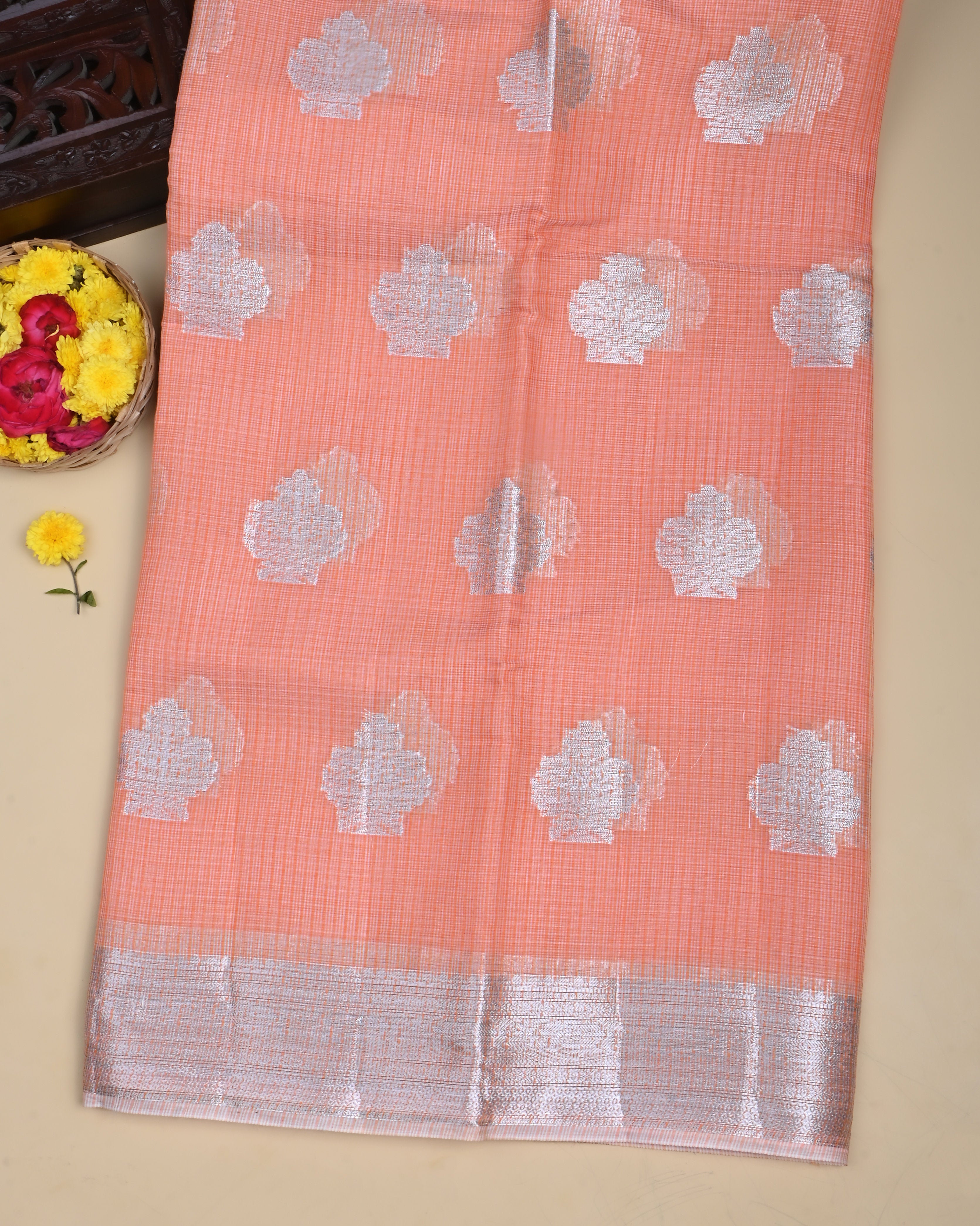 Pastel Color Kota Saree