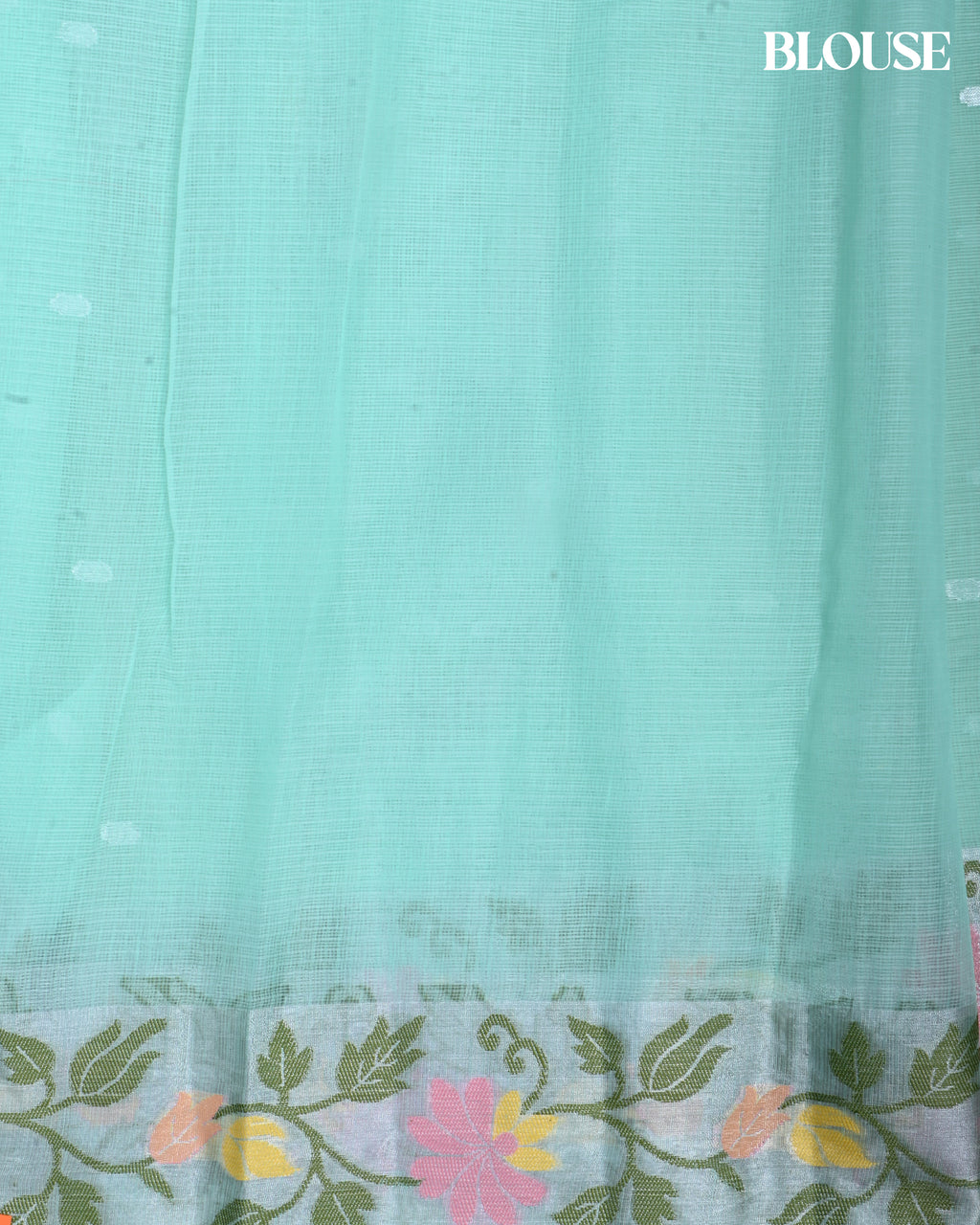 Ferozi Color Silk Saree