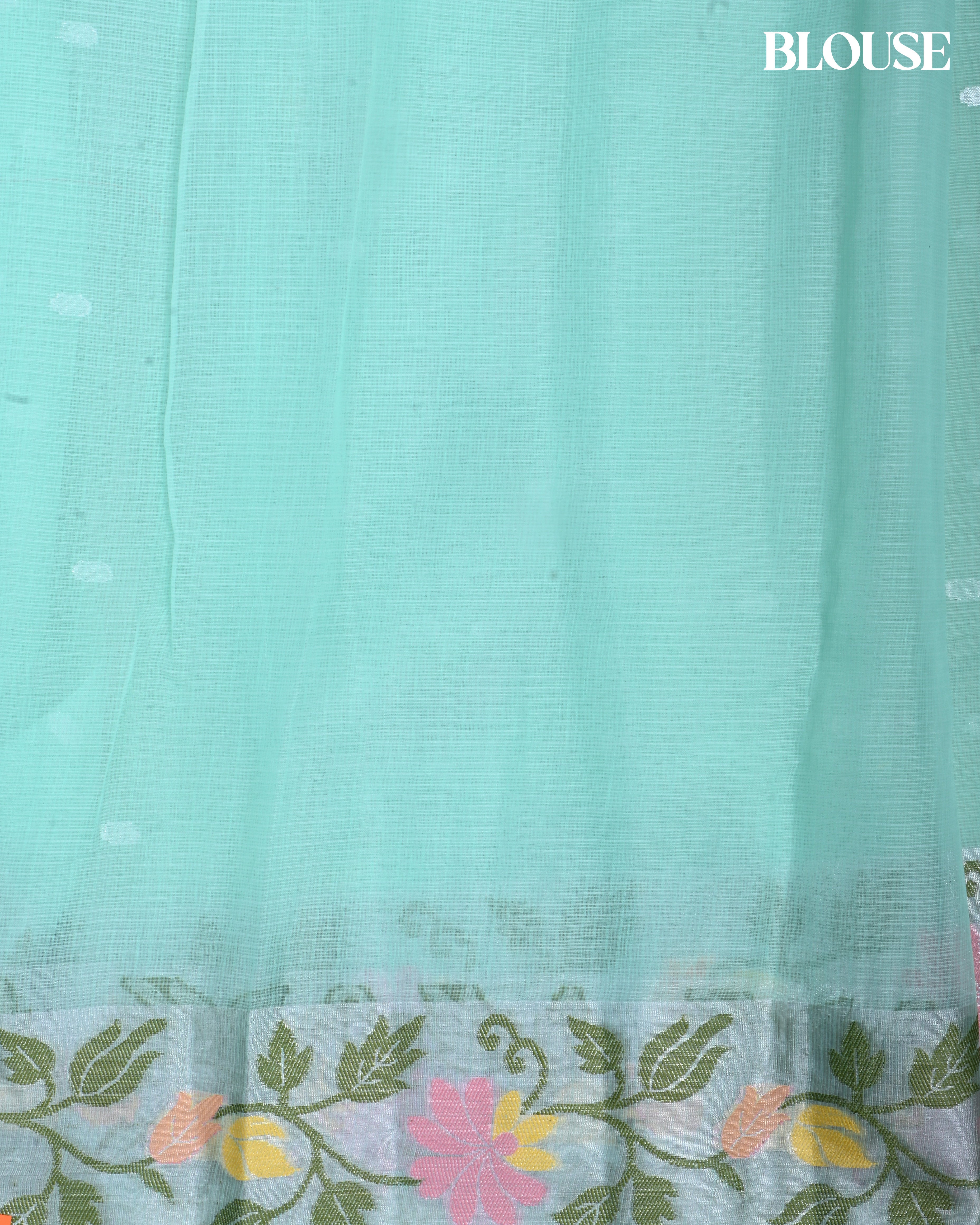 Ferozi Color Silk Saree