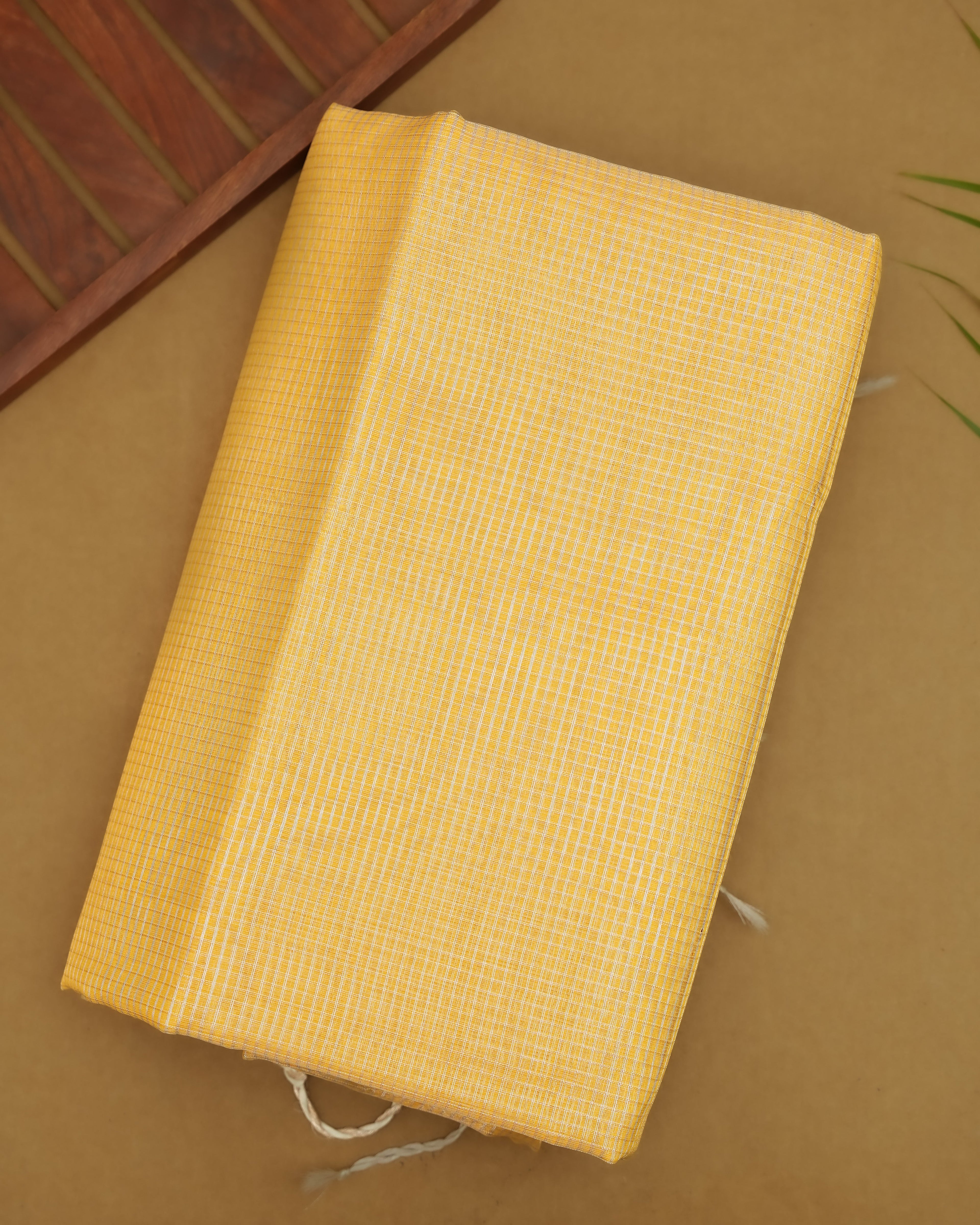 Yellow color Tissue Saree