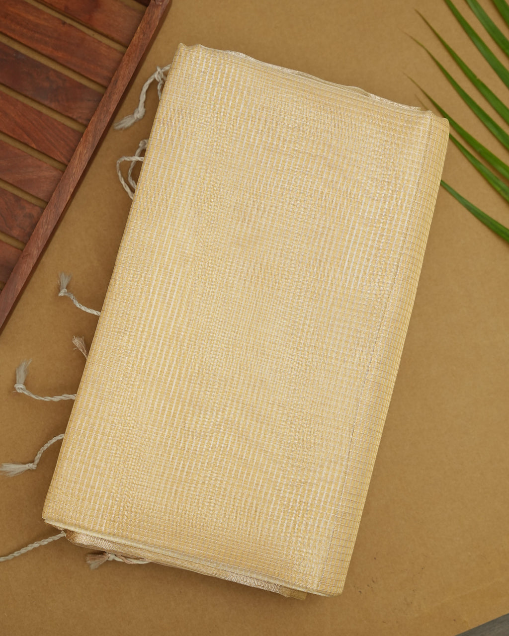 Gold color Tissue Saree