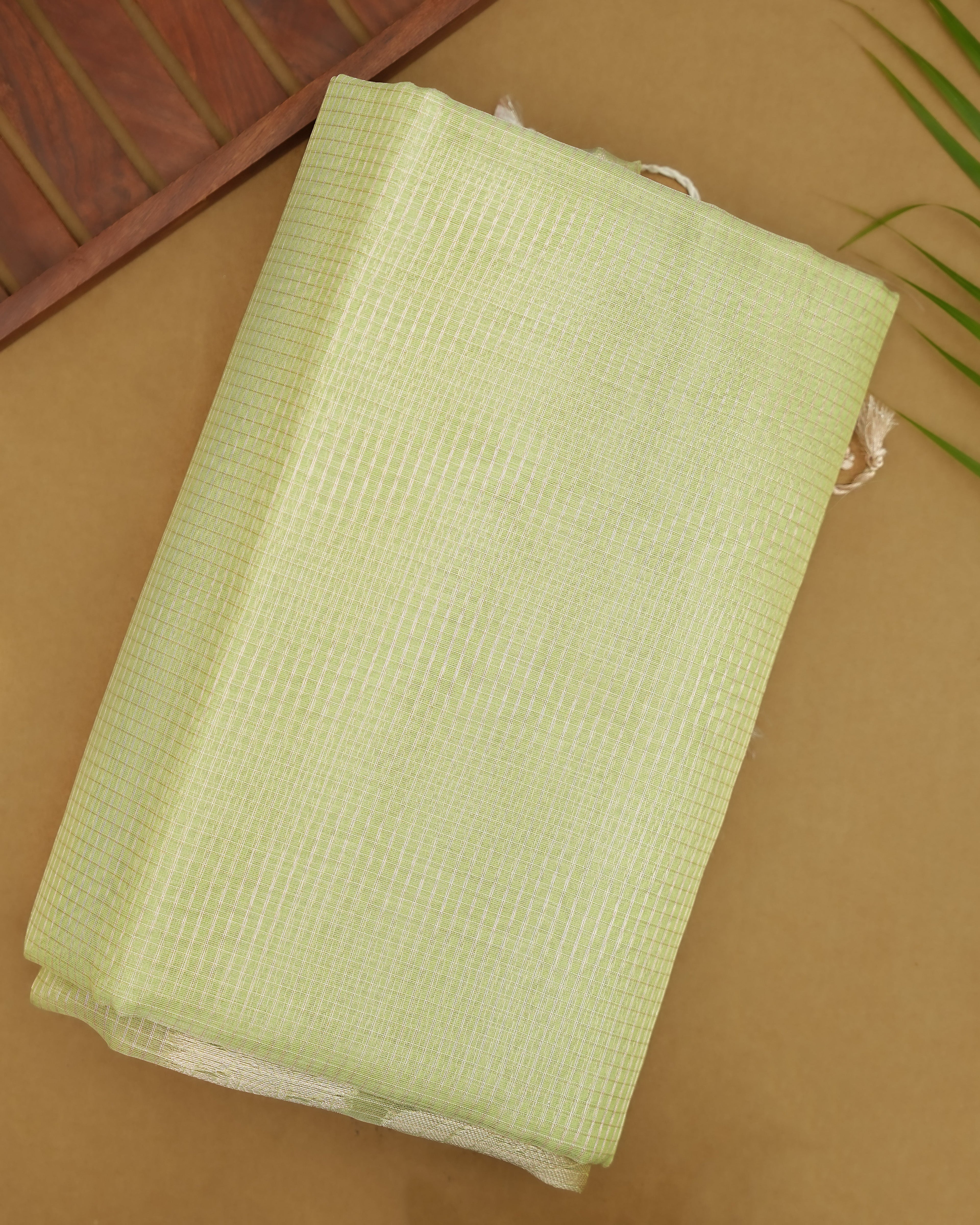 Green color Tissue Saree
