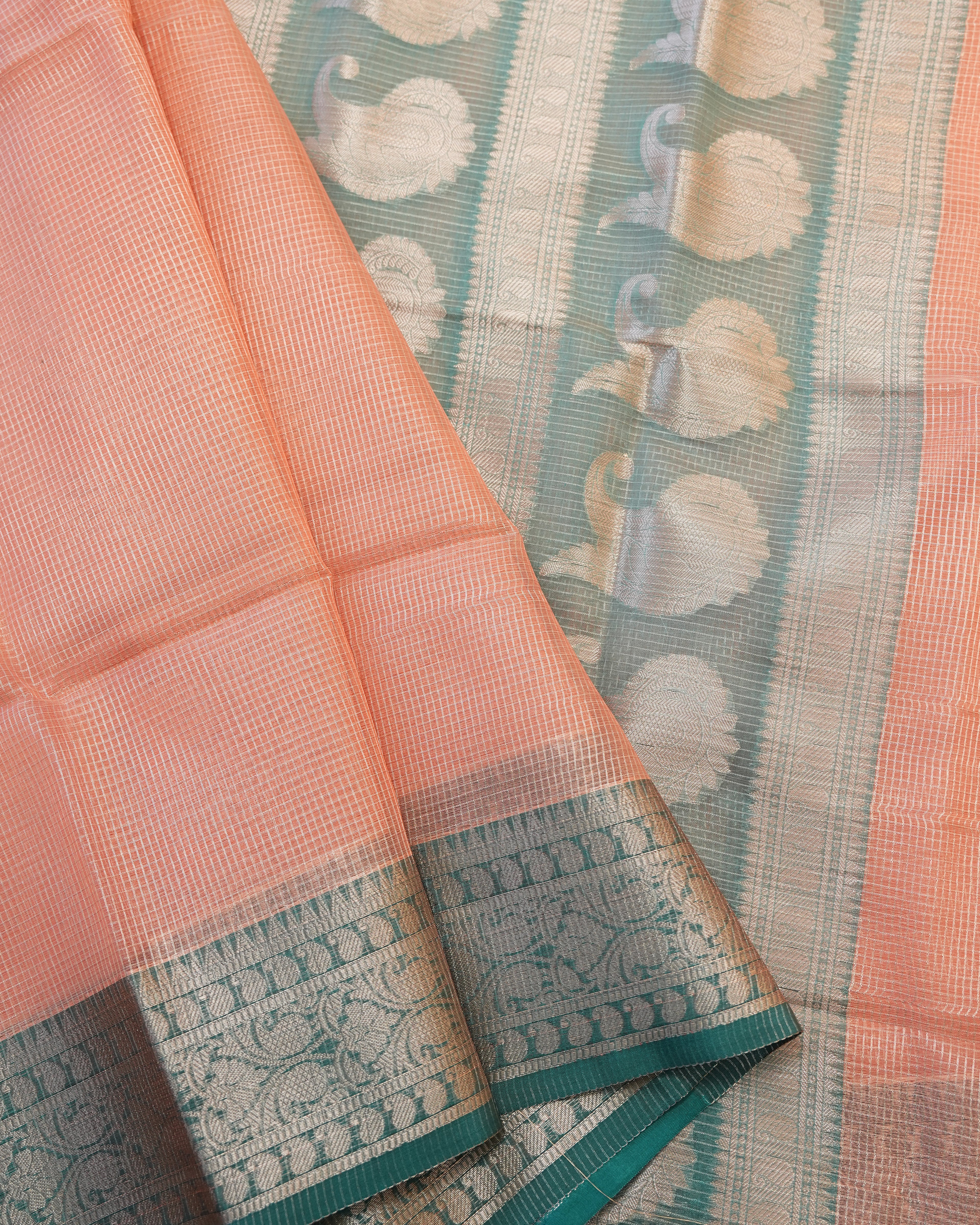 Pink color Tissue Saree
