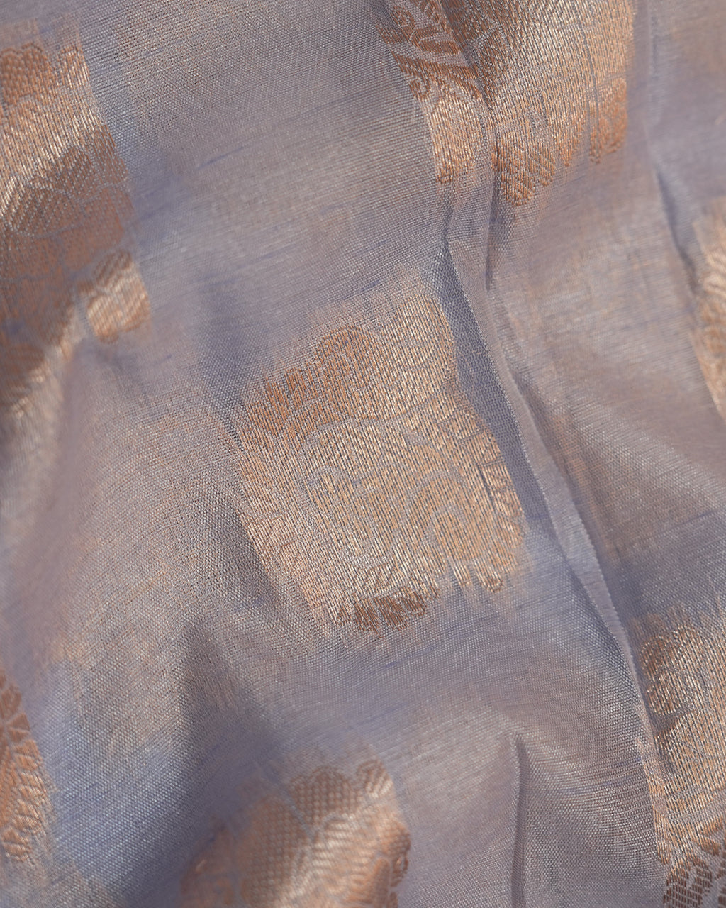 Grey color Silk Saree