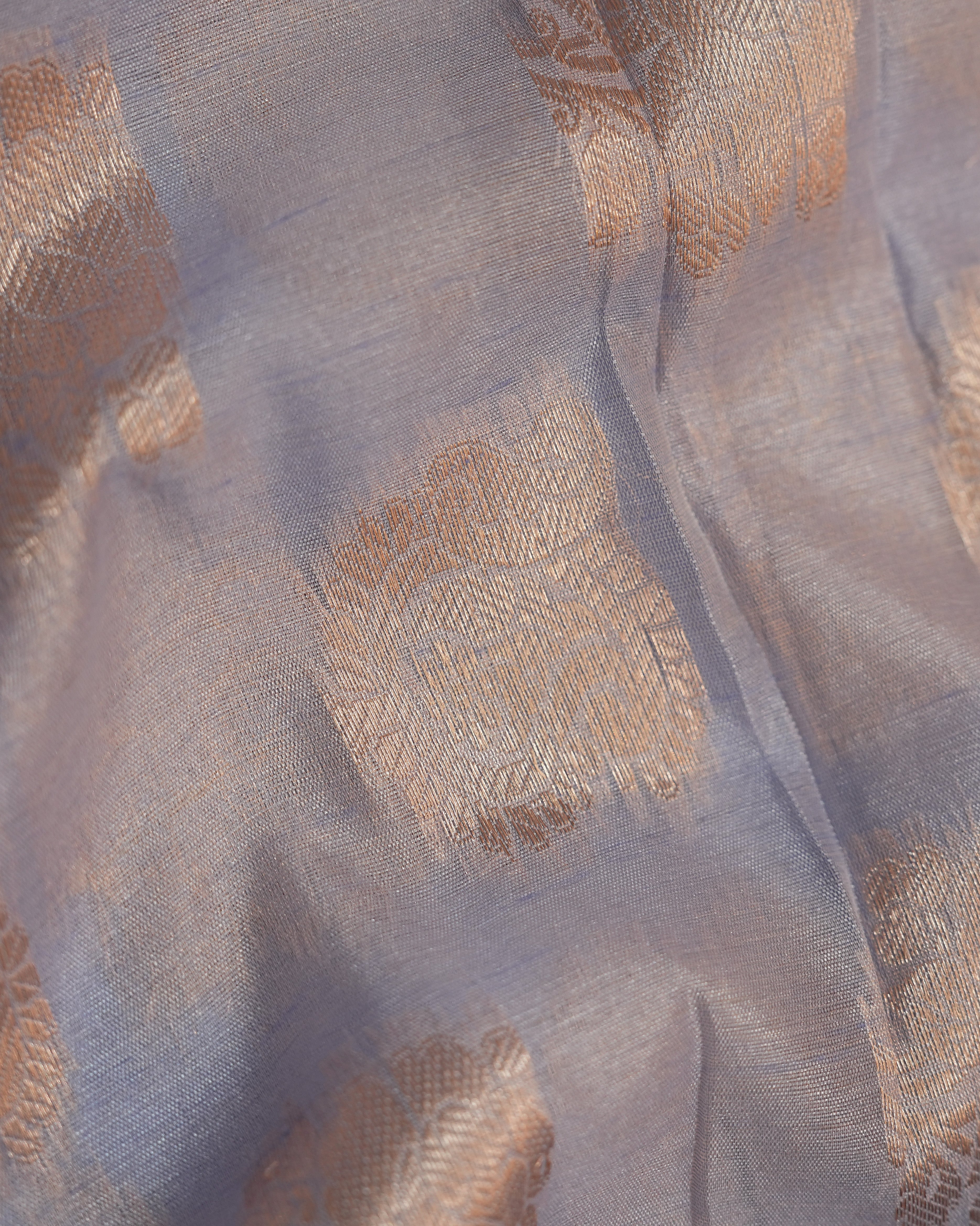 Grey color Silk Saree