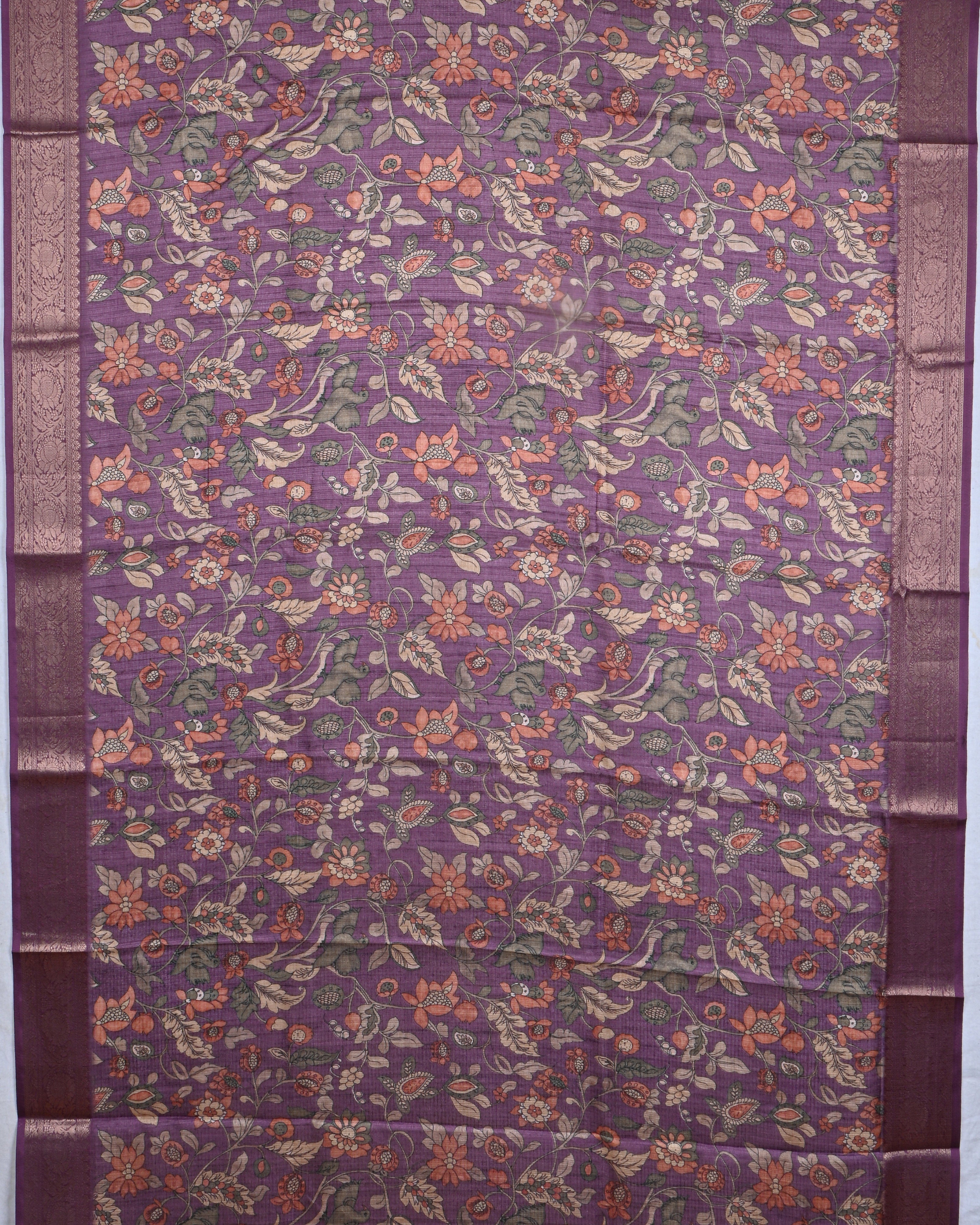 Purple color Silk Kota Saree