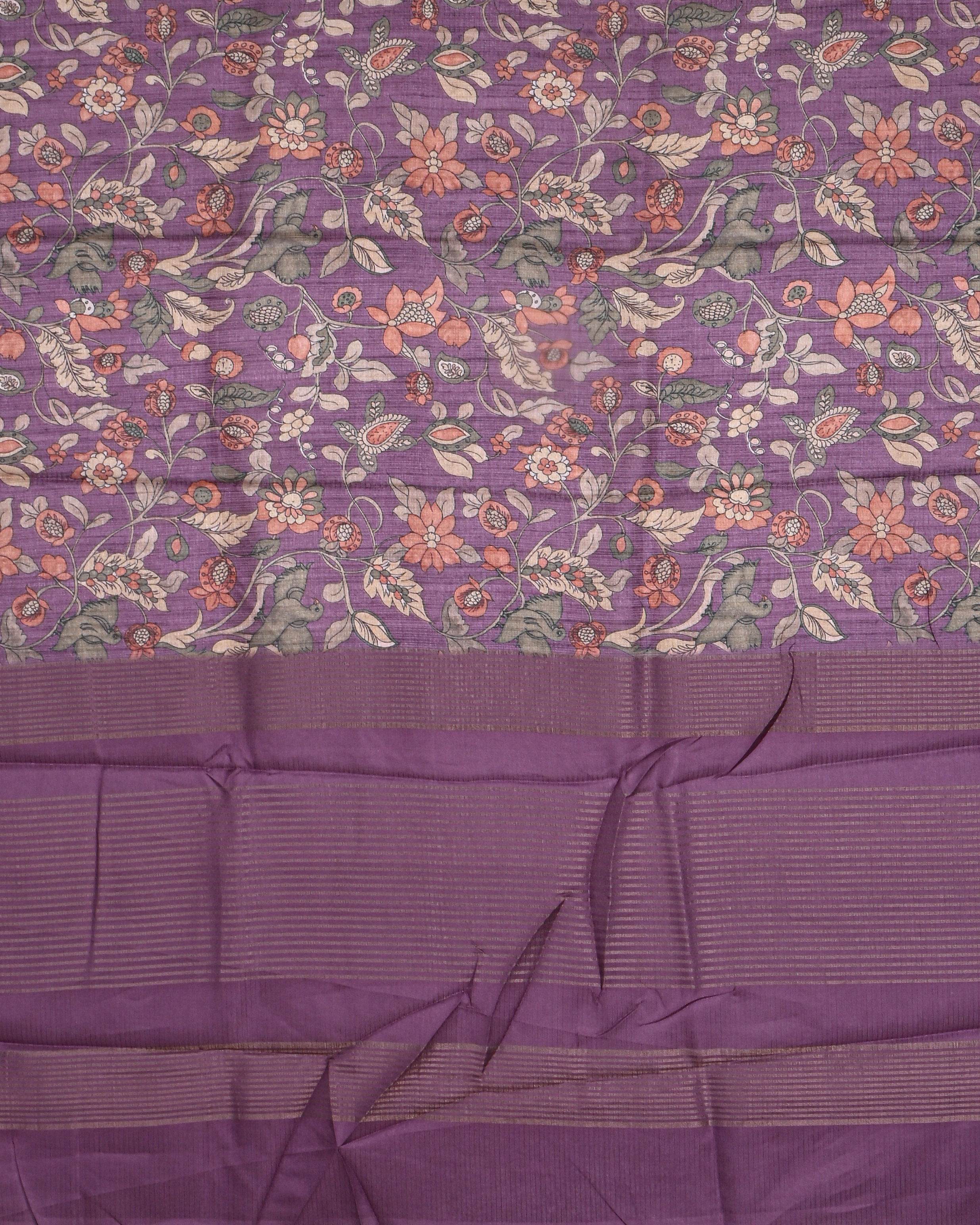 Purple color Silk Kota Saree