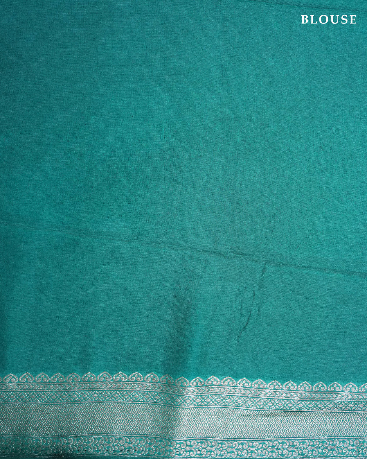 Ferozi Color Silk Saree