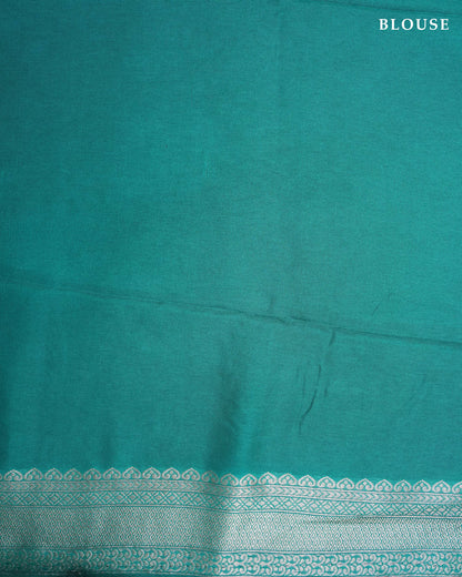Ferozi Color Silk Saree